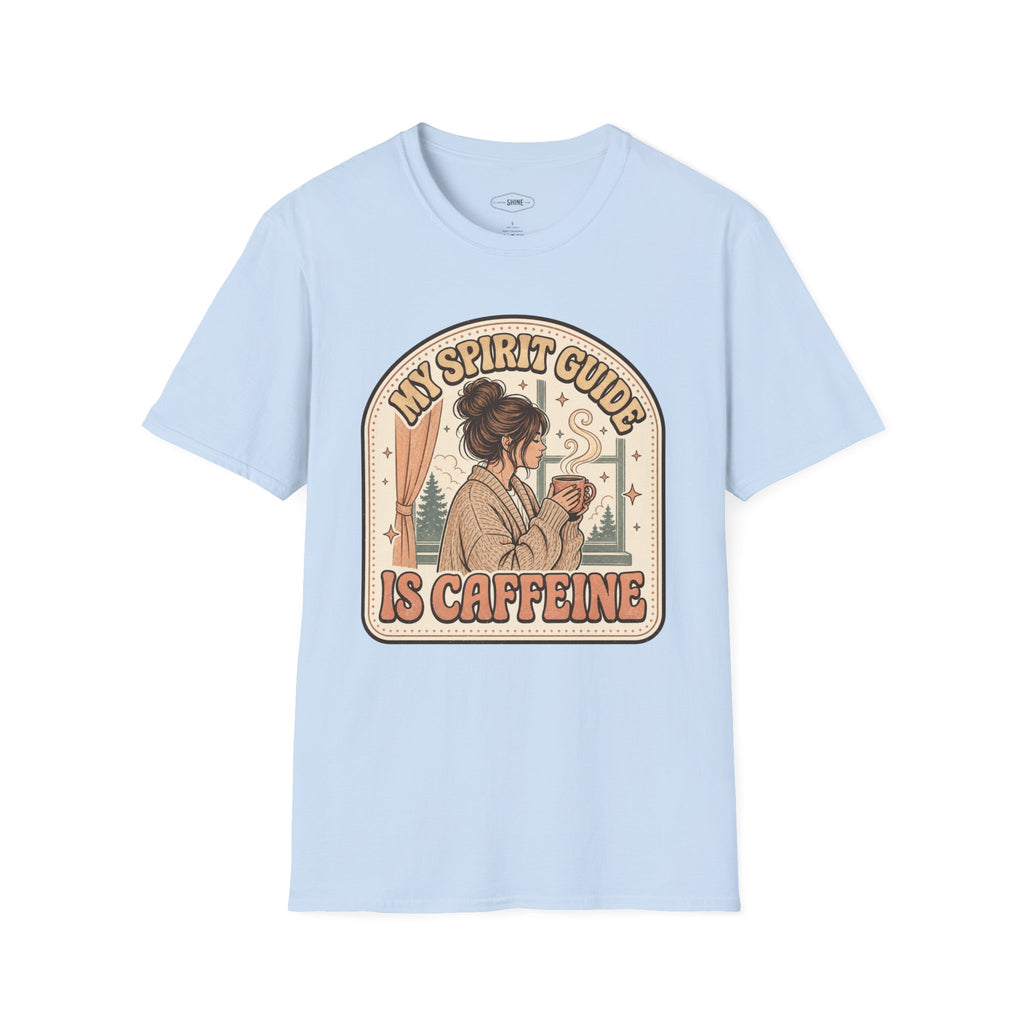My Spirit Guide Is Caffeine T-Shirt Vintage Design