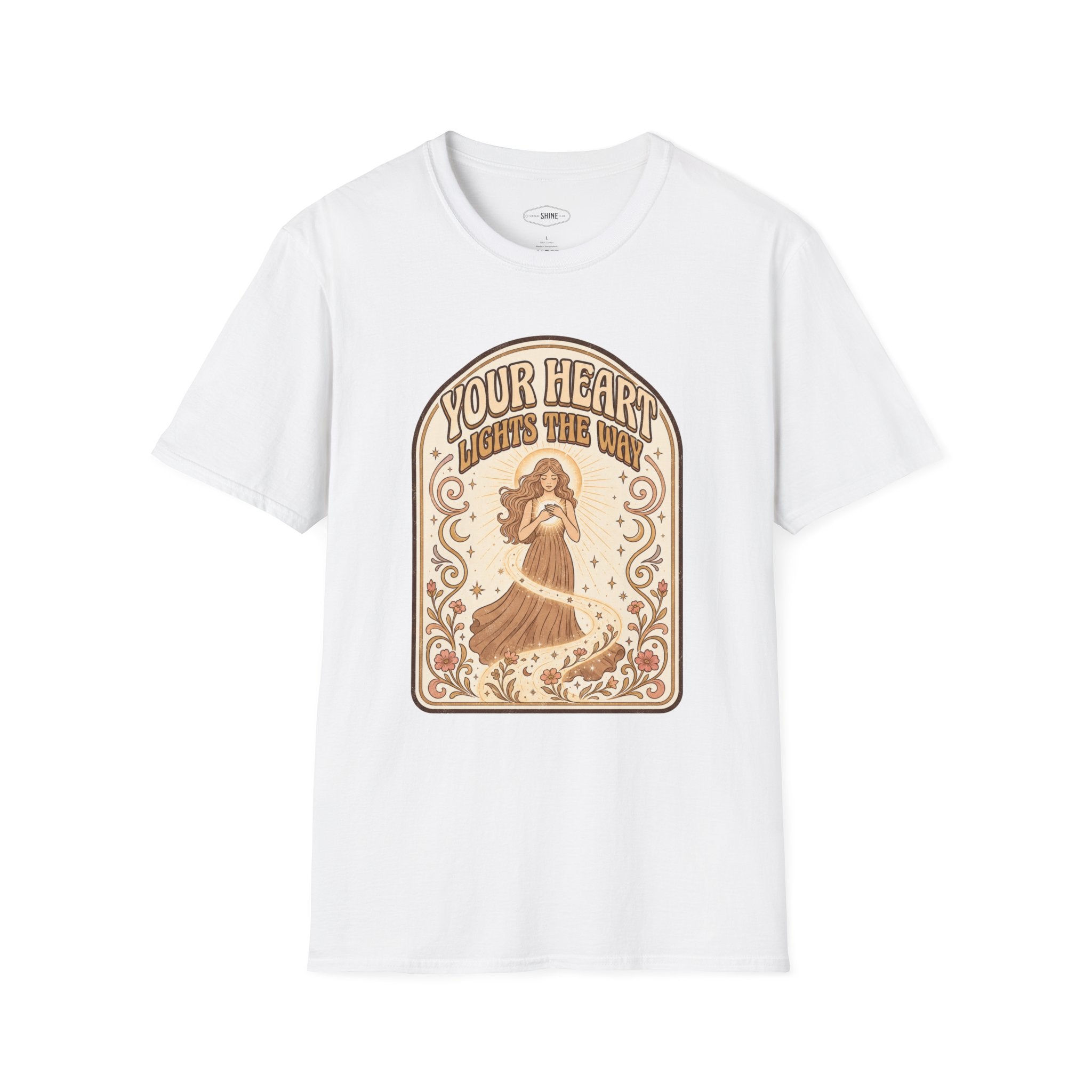 Your Heart Lights the Way T-Shirt Vintage Design