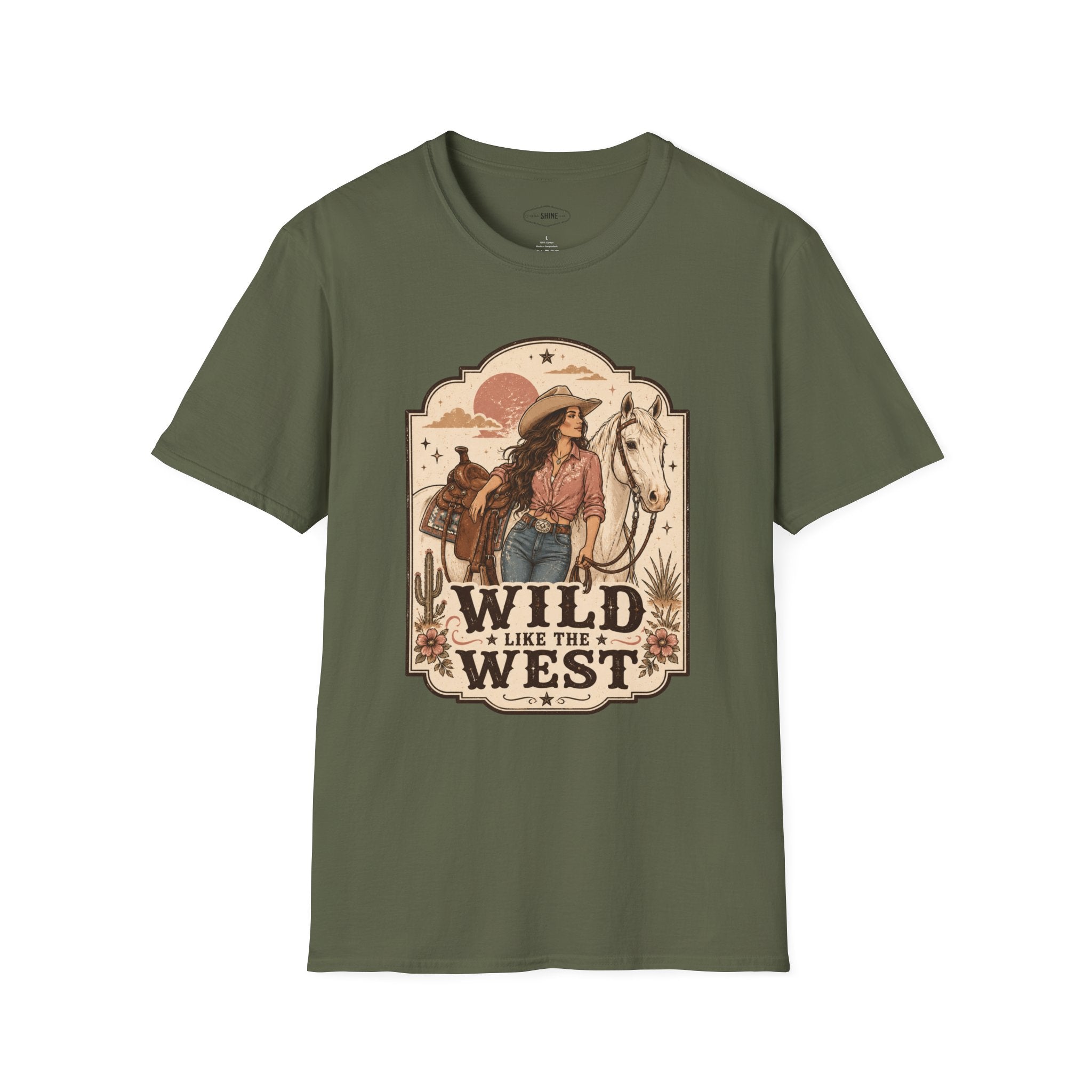 Wild Like the West T-Shirt Vintage Design