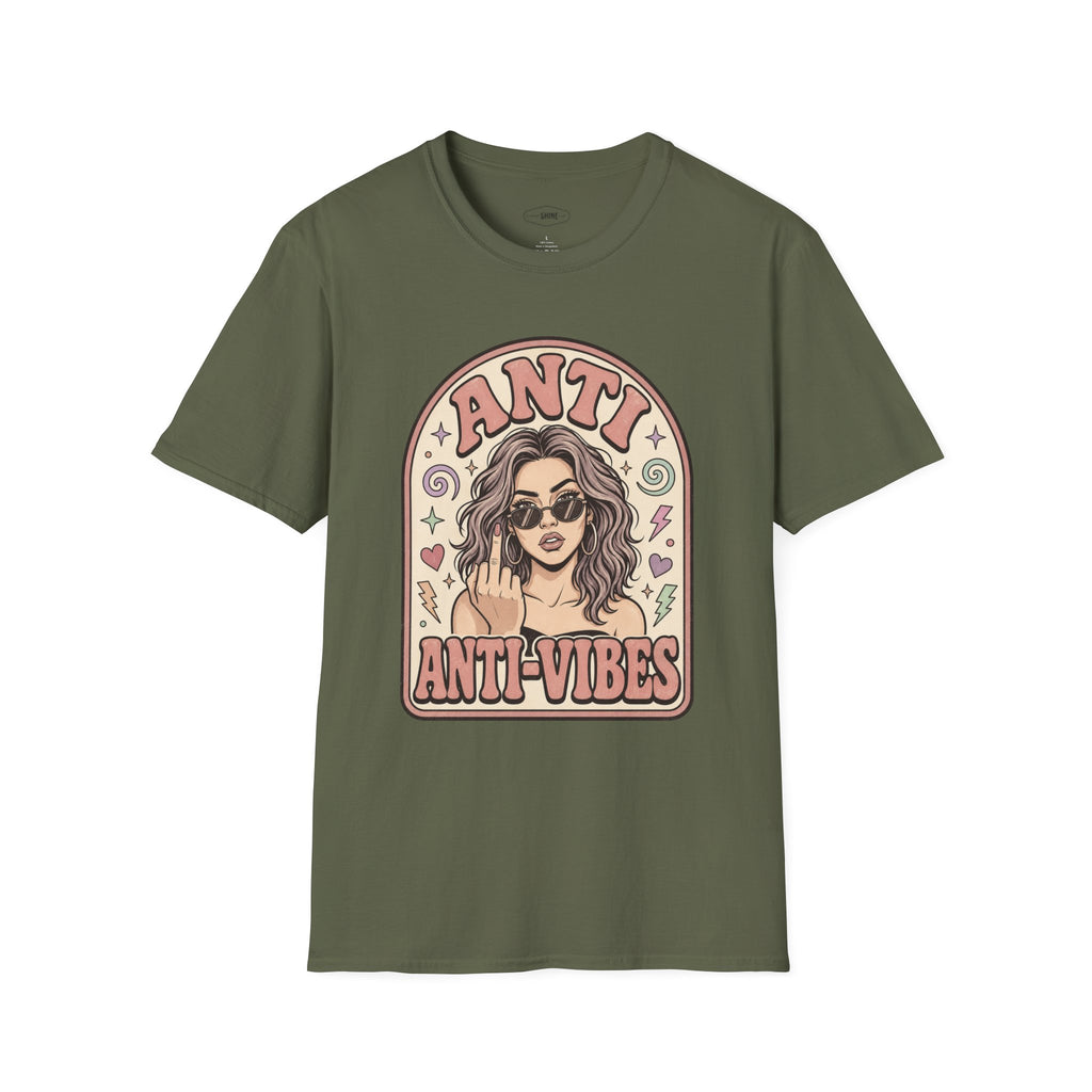 Anti Anti-Vibes T-Shirt Vintage Design