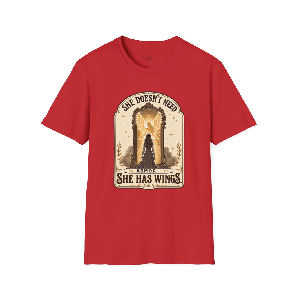 She Doesn't Need Armor, She Has Wings T-Shirt Vintage Design