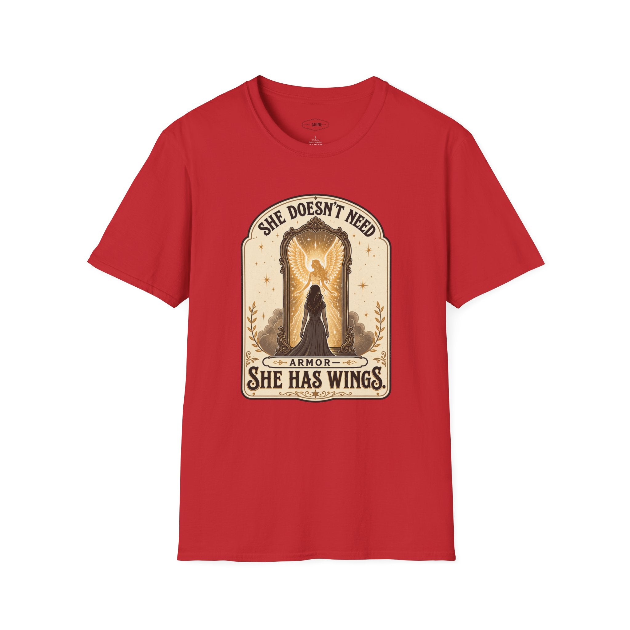 She Doesn't Need Armor, She Has Wings T-Shirt Vintage Design