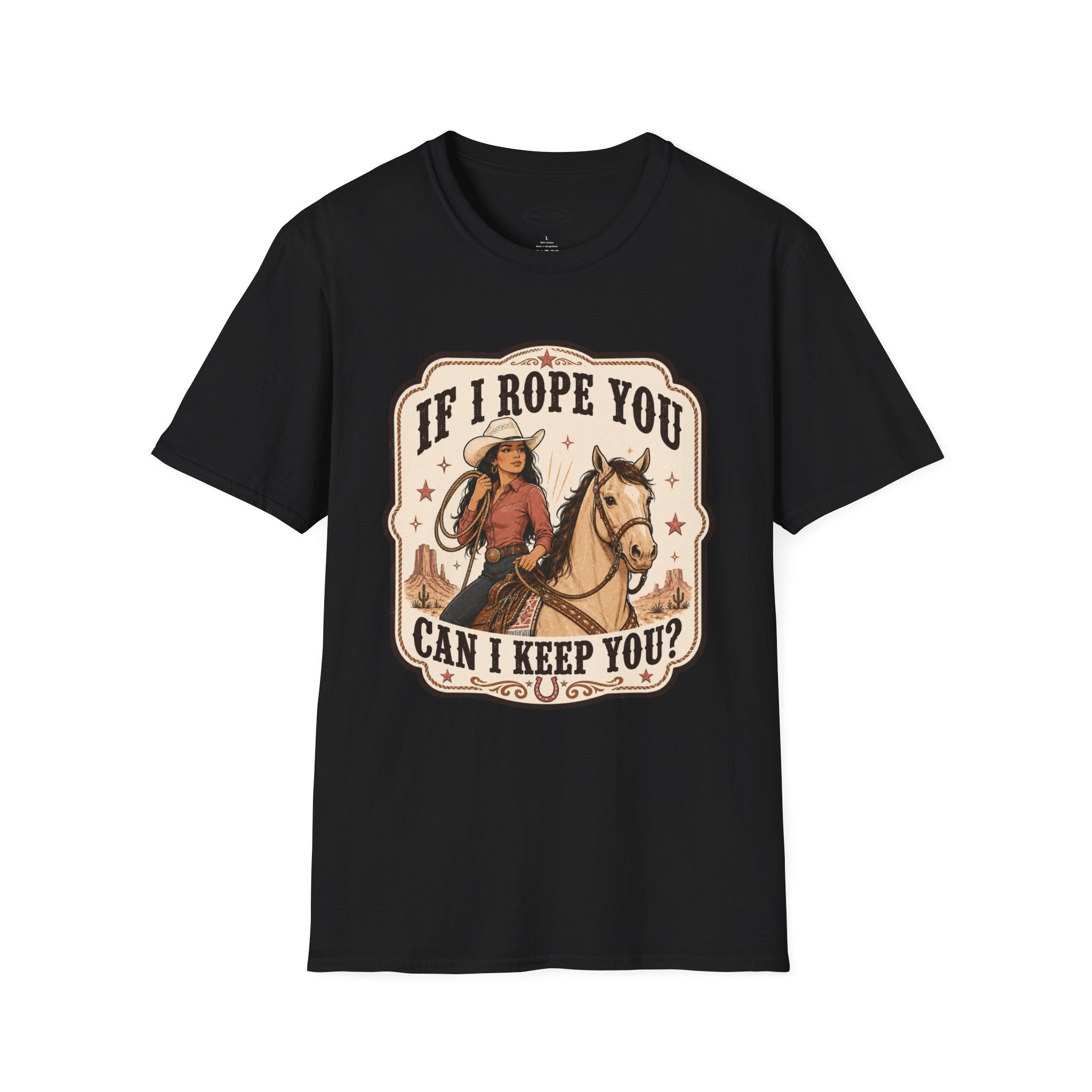 If I Rope You, Can I Keep You? T-Shirt Vintage Design