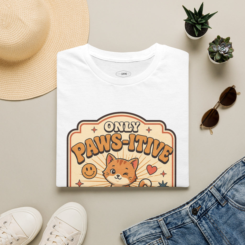 Only Paws-itive Energy Here T-Shirt Vintage Design