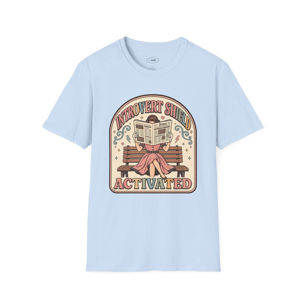 Introvert Shield Activated T-Shirt Vintage Design