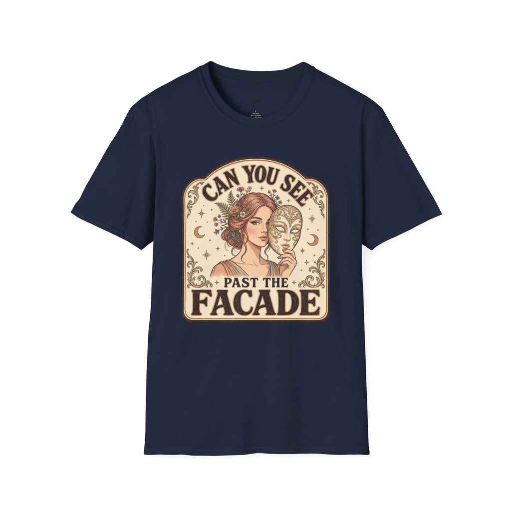 Can You See Past the Facade T-Shirt Vintage Design