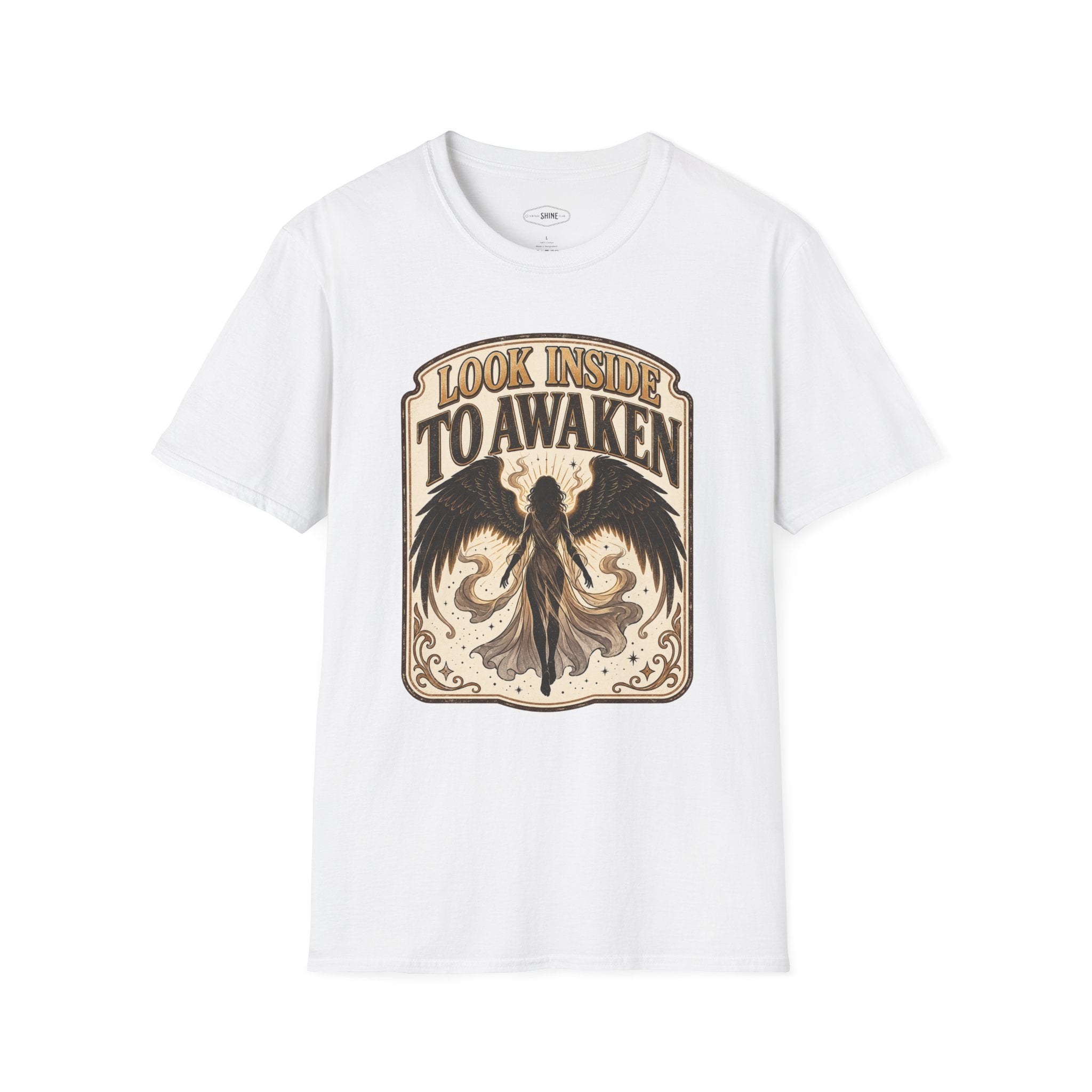 Look Inside to Awaken T-Shirt Vintage Design