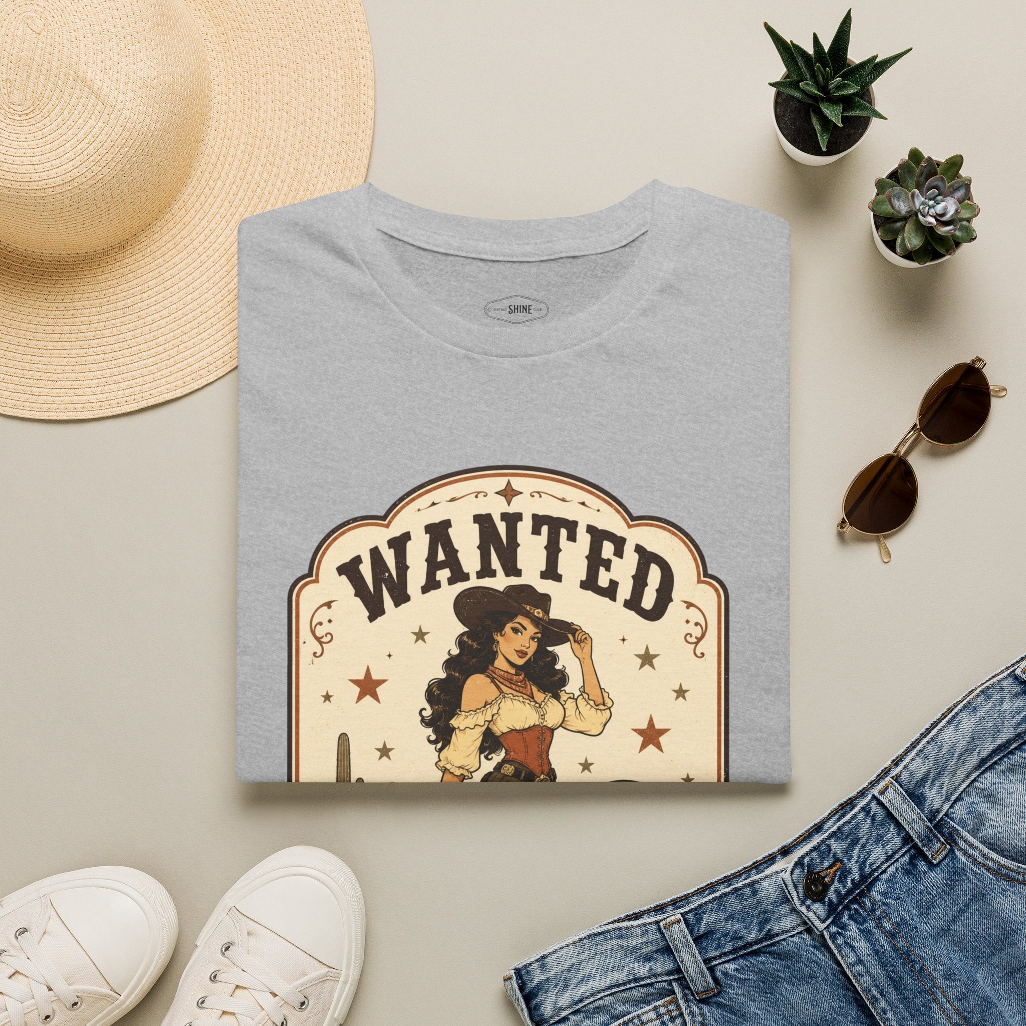 Wanted and Wild T-Shirt Vintage Design