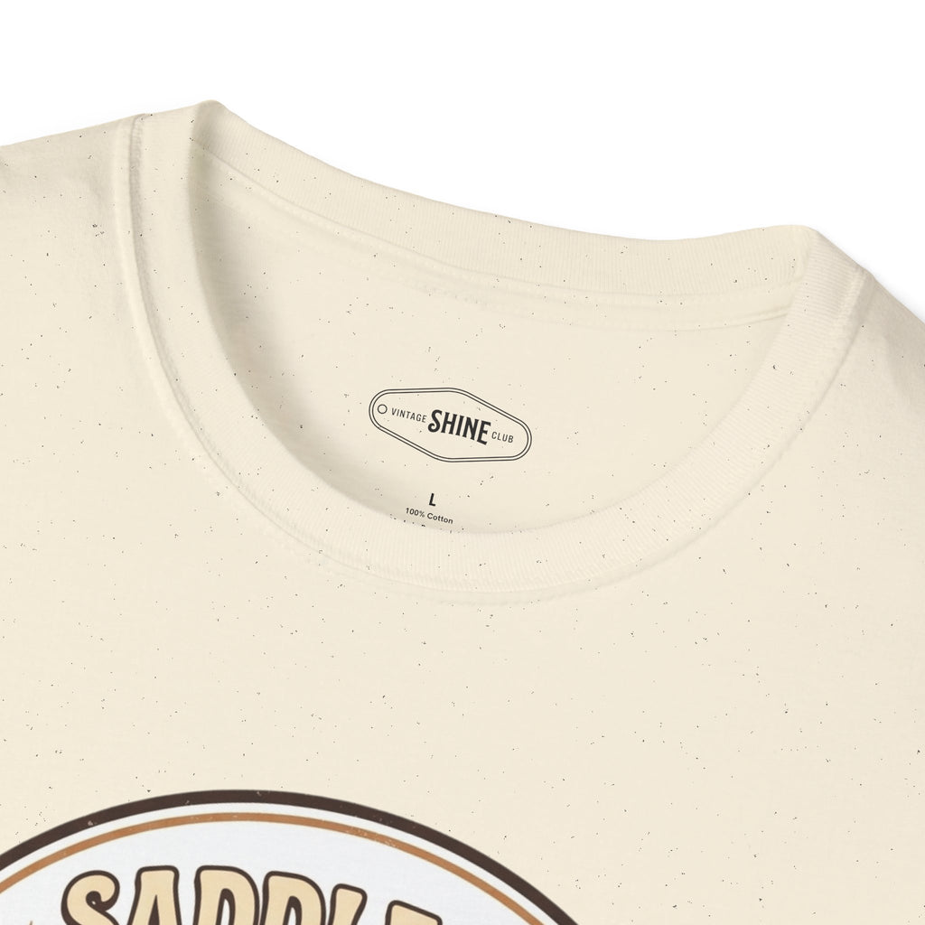 Saddle Up, Coffee First T-Shirt Vintage Design