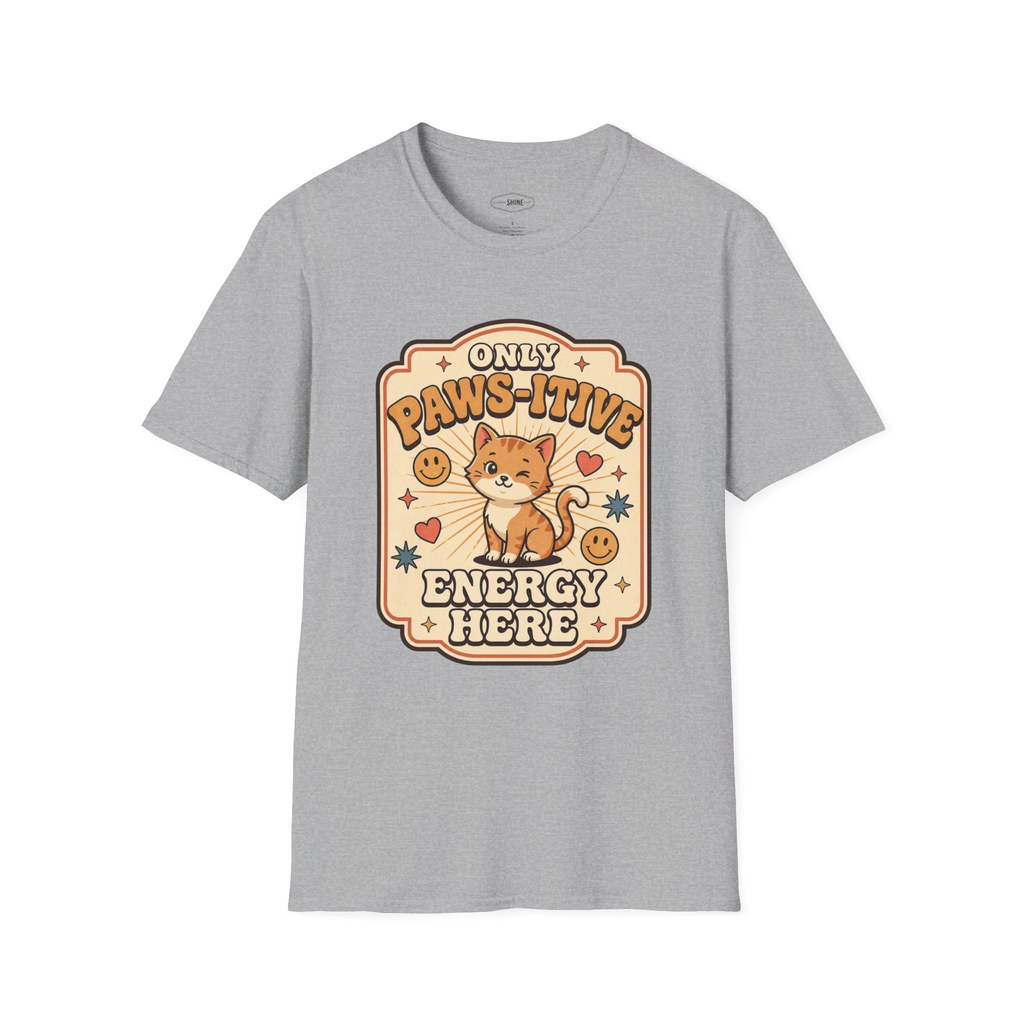 Only Paws-itive Energy Here T-Shirt Vintage Design