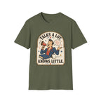 Talks a Lot Knows Little T-Shirt Vintage Design