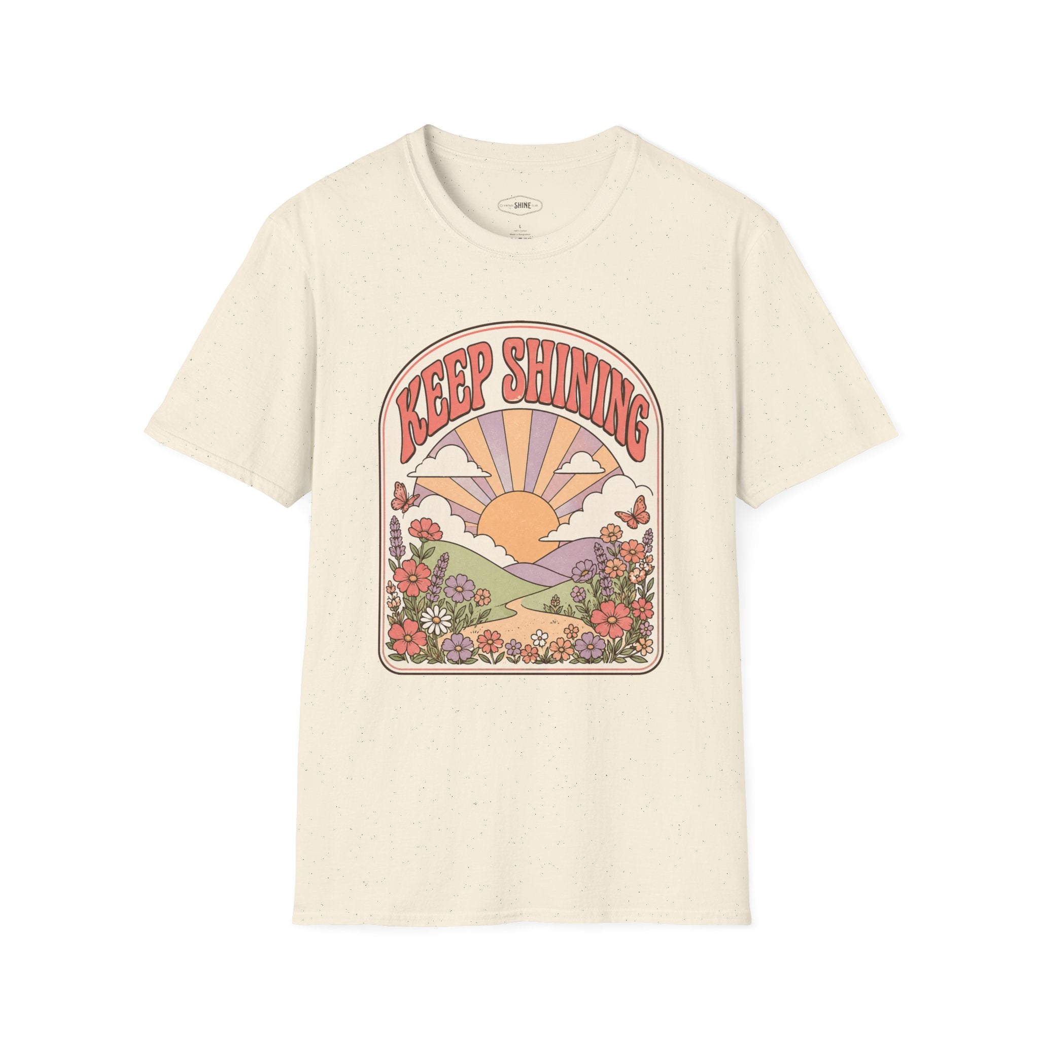 Keep Shining T-Shirt Vintage Design