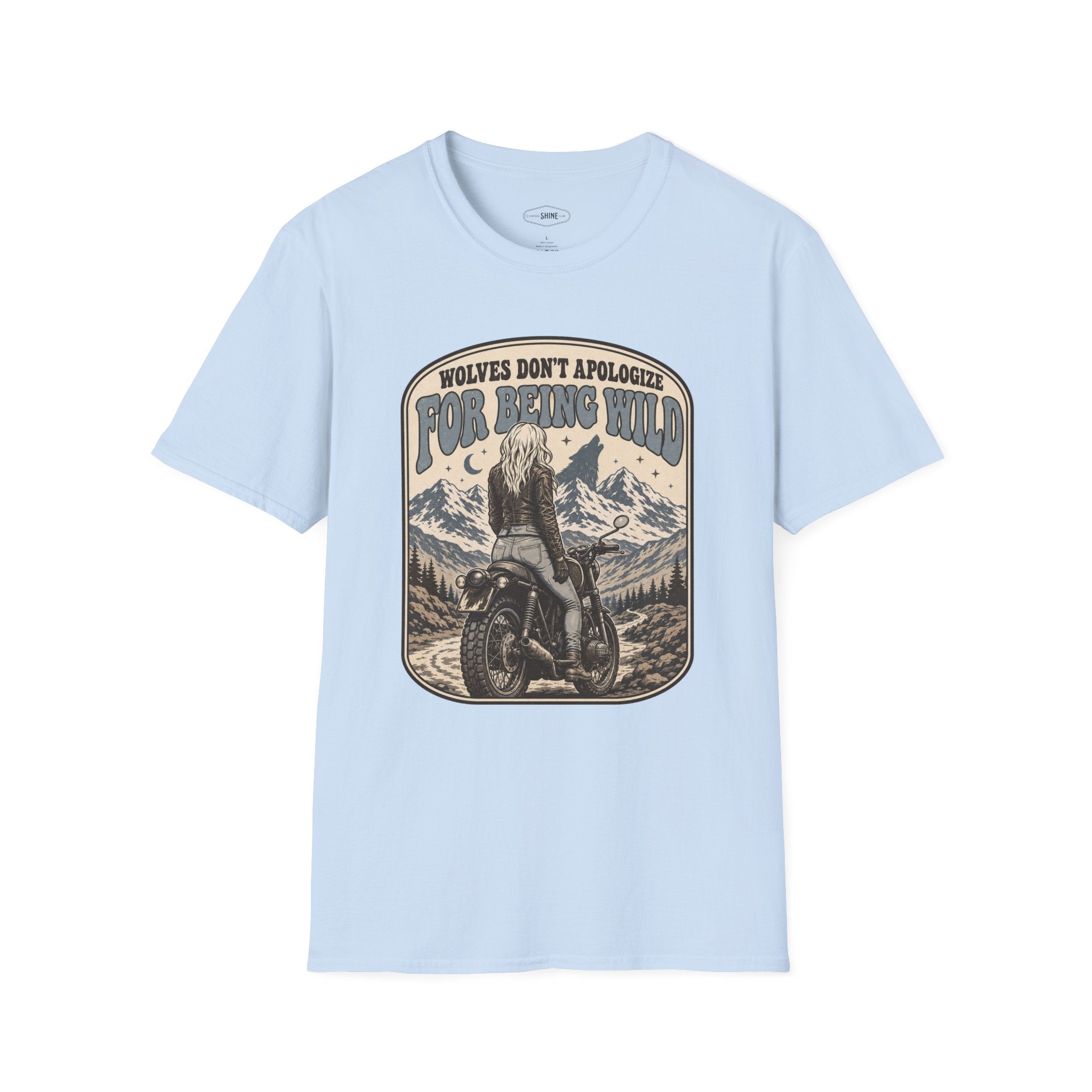 Wolves Don't Apologize for Being Wild T-Shirt Vintage Design