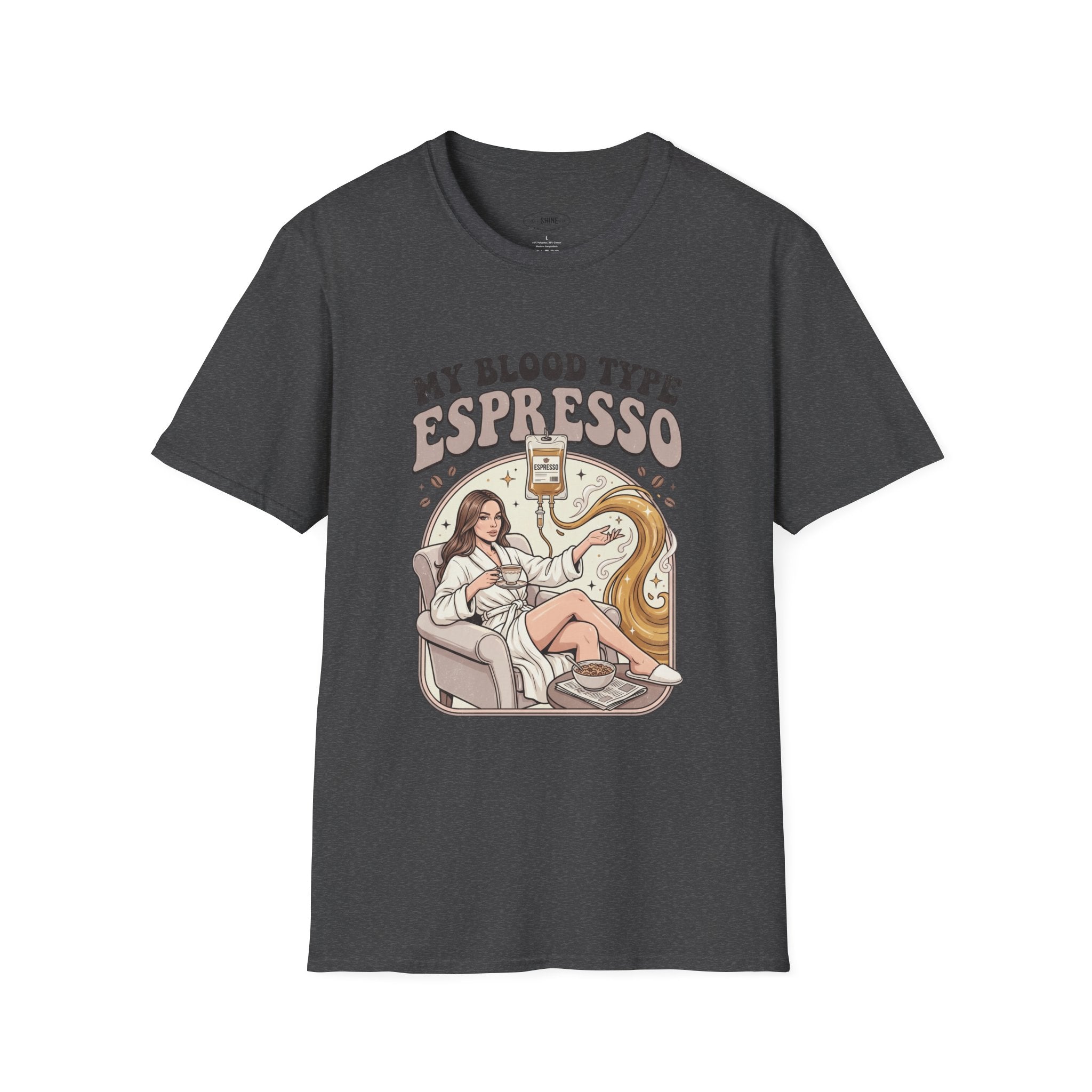 Blood Type Espresso T-Shirt Vintage Design