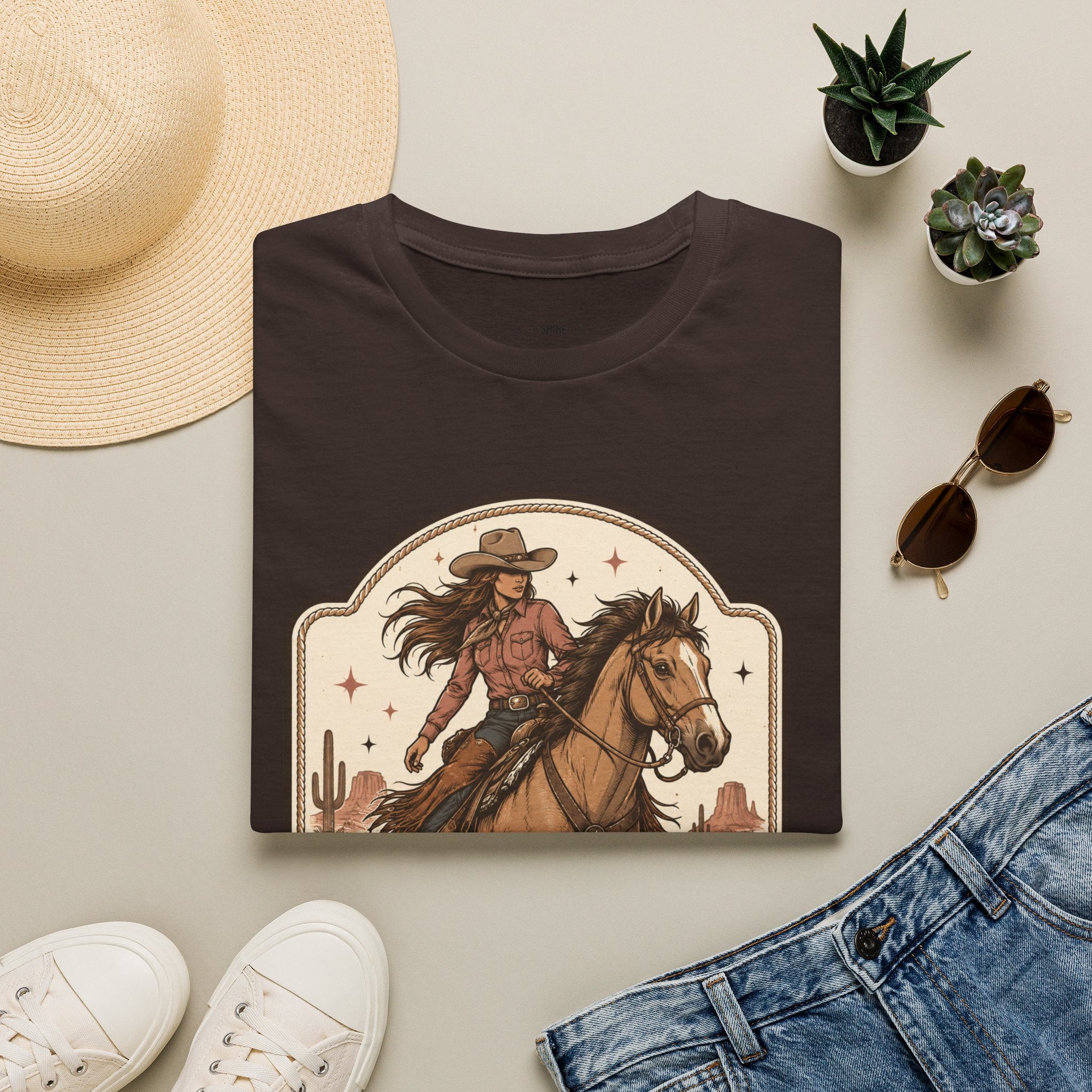 Cowgirls Like It Offroad T-Shirt Vintage Design