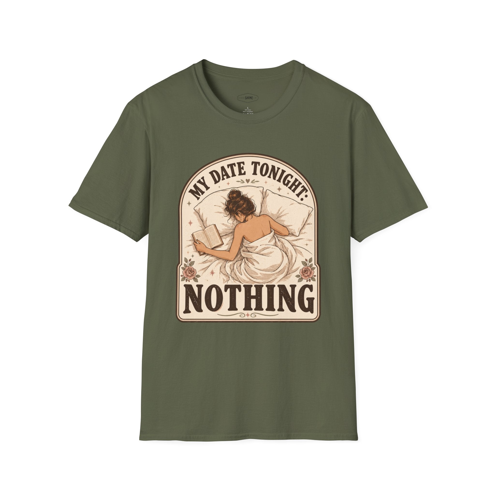 My Date Tonight: Nothing T-Shirt Vintage Design