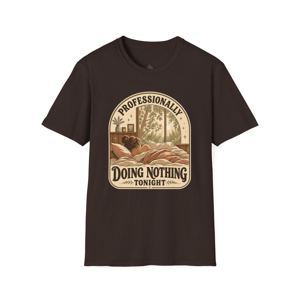 Professionally Doing Nothing Tonight T-Shirt Vintage Design