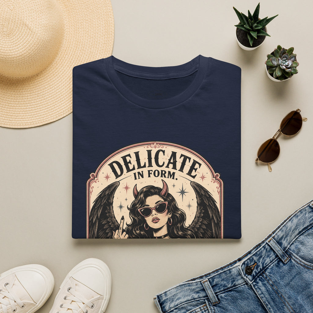 Delicate in Form, Dangerous in Design T-Shirt Vintage Design
