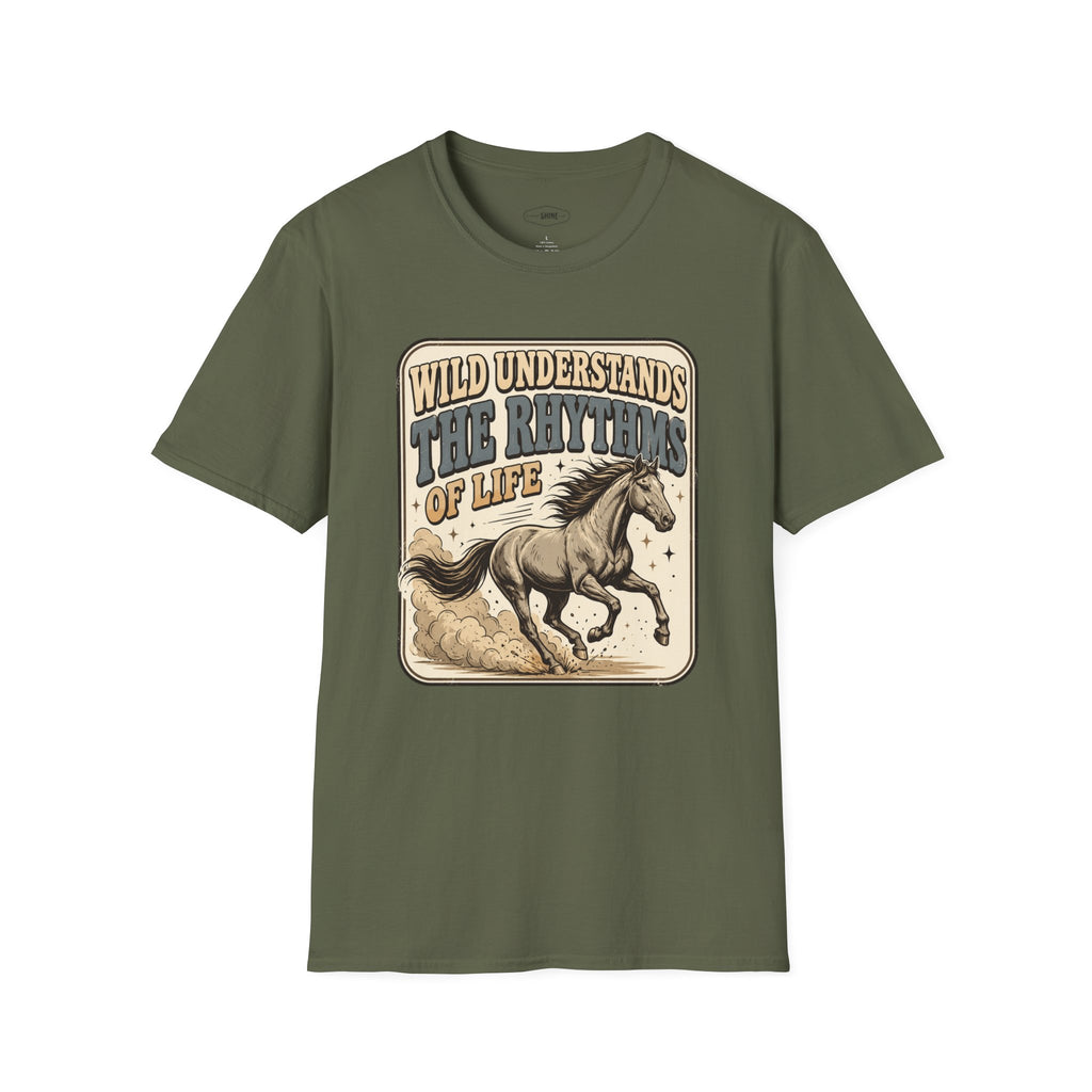 Wild Understands the Rhythms of Life T-Shirt Vintage Design