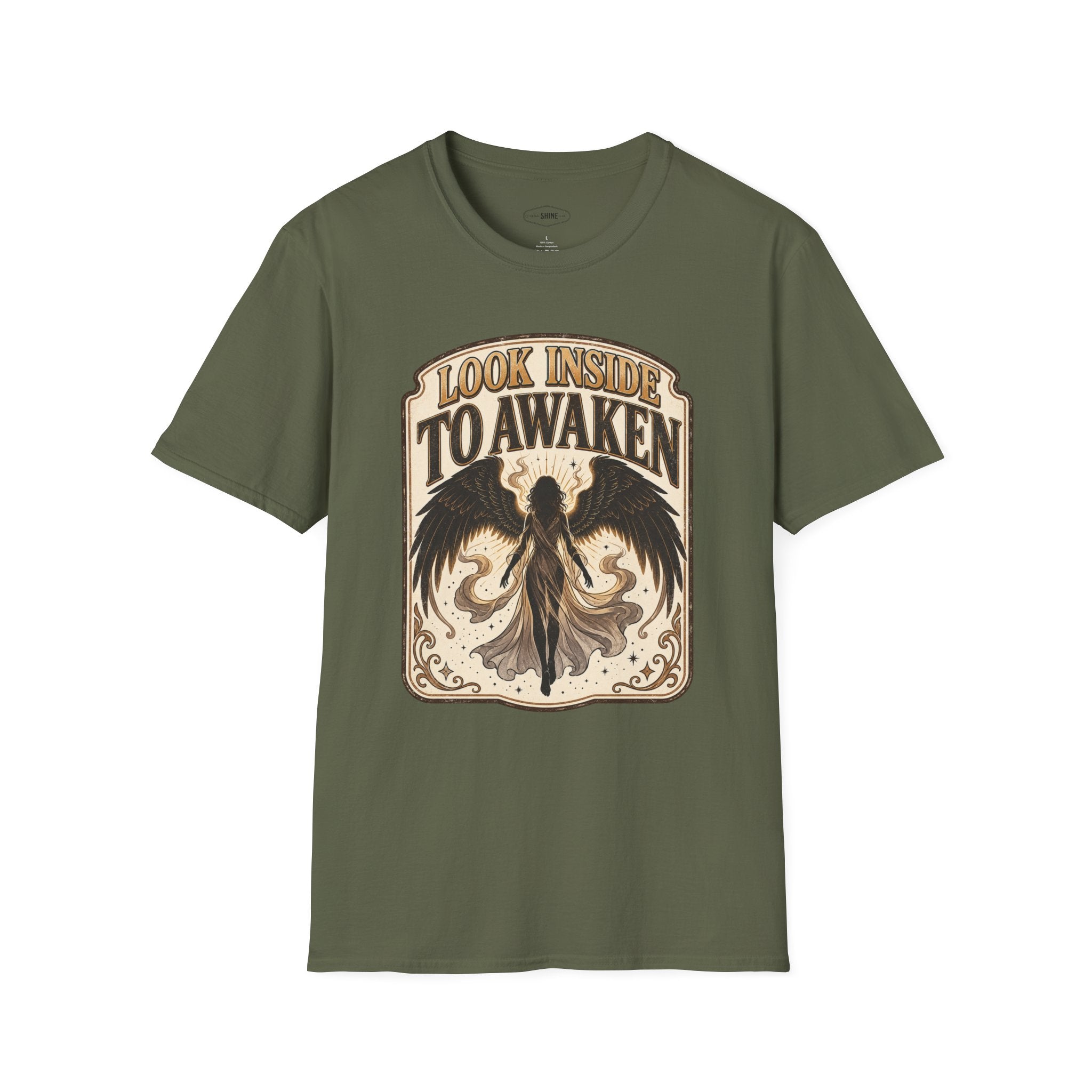 Look Inside to Awaken T-Shirt Vintage Design