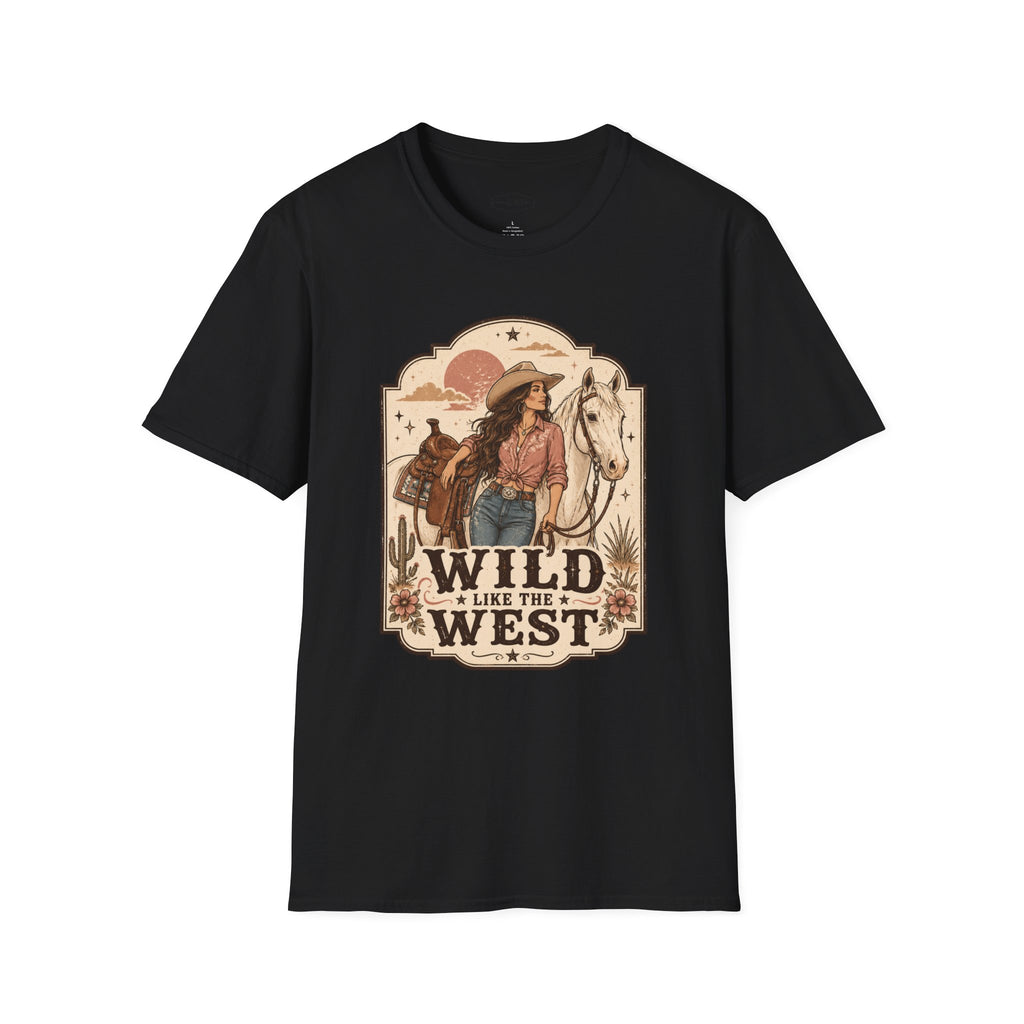 Wild Like the West T-Shirt Vintage Design