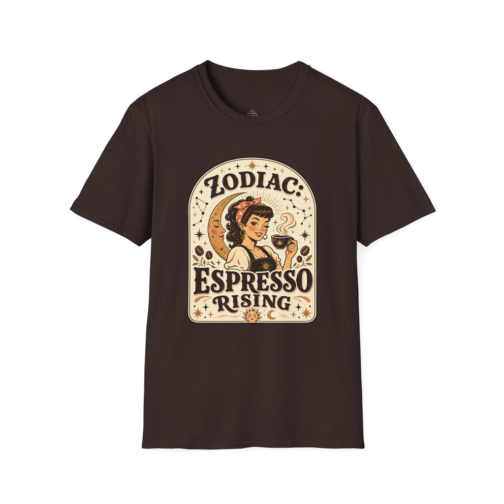 Zodiac Espresso Rising T-Shirt Vintage Design