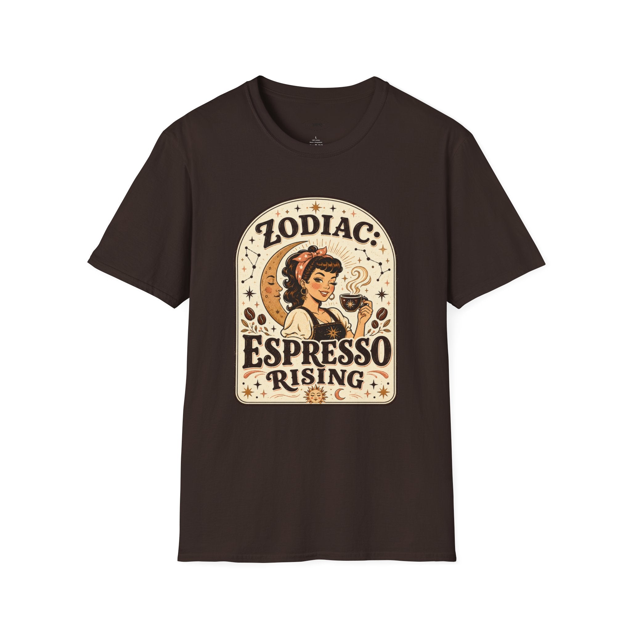 Zodiac Espresso Rising T-Shirt Vintage Design