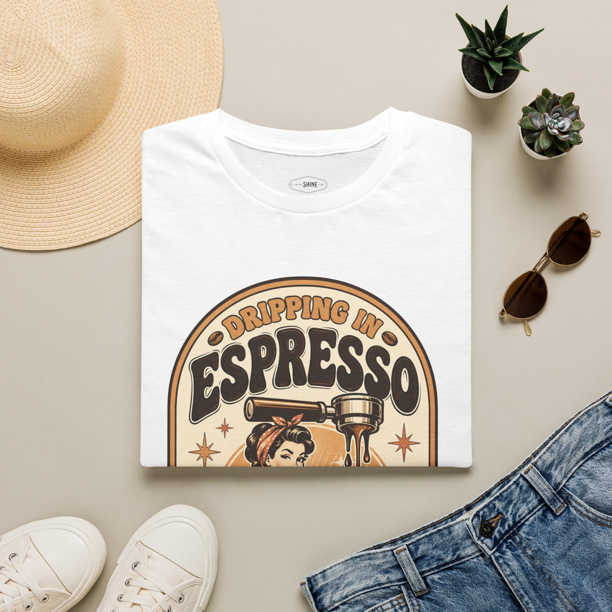 Dripping in Espresso T-Shirt Vintage Design