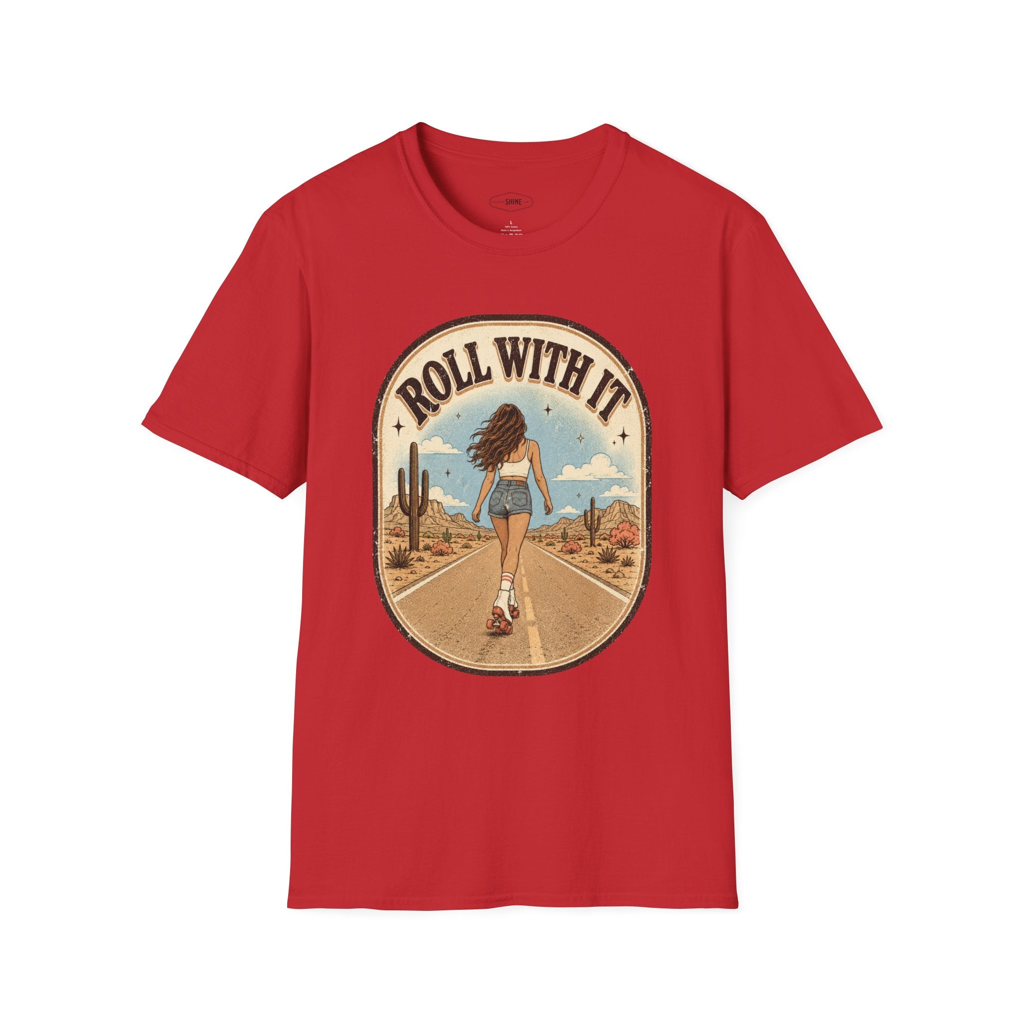 Roll With It T-Shirt Vintage Design