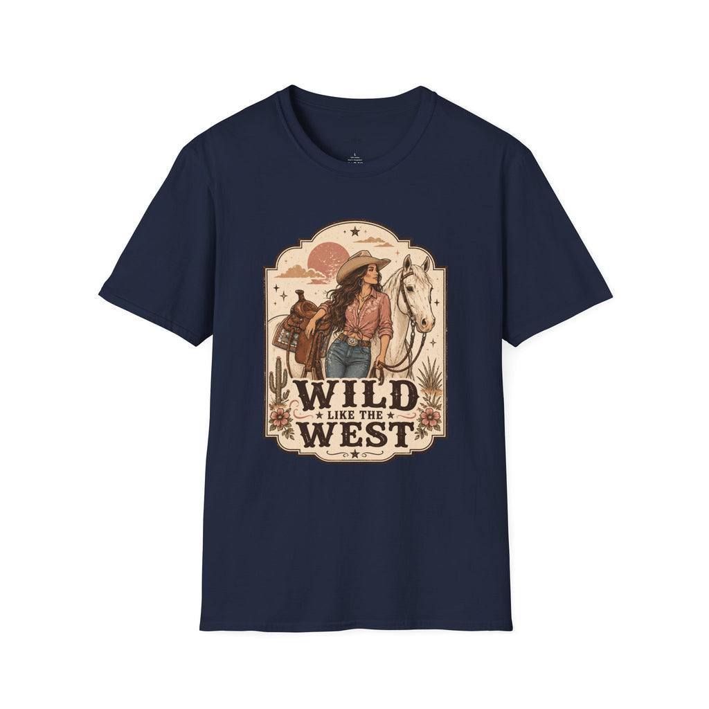 Wild Like the West T-Shirt Vintage Design