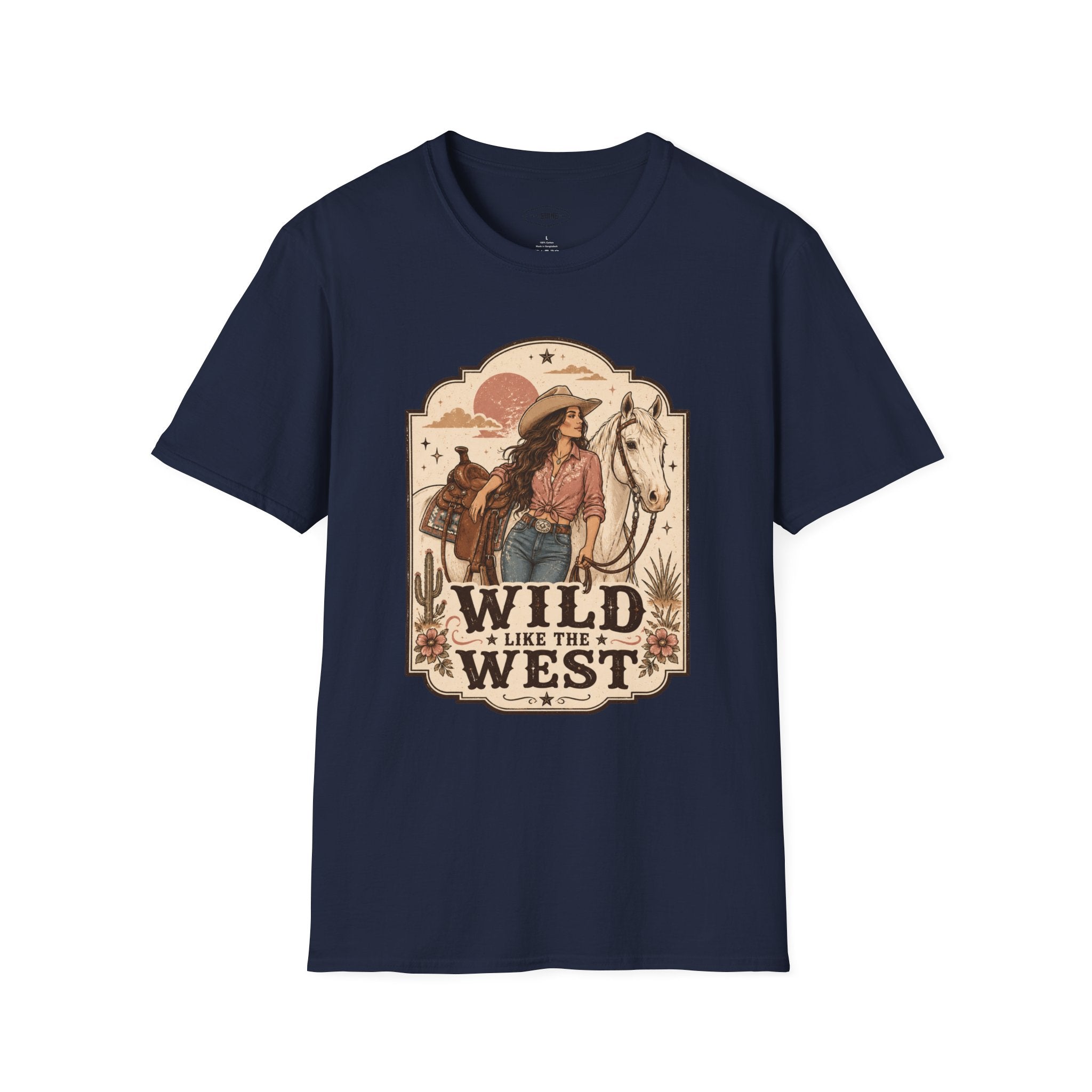 Wild Like the West T-Shirt Vintage Design