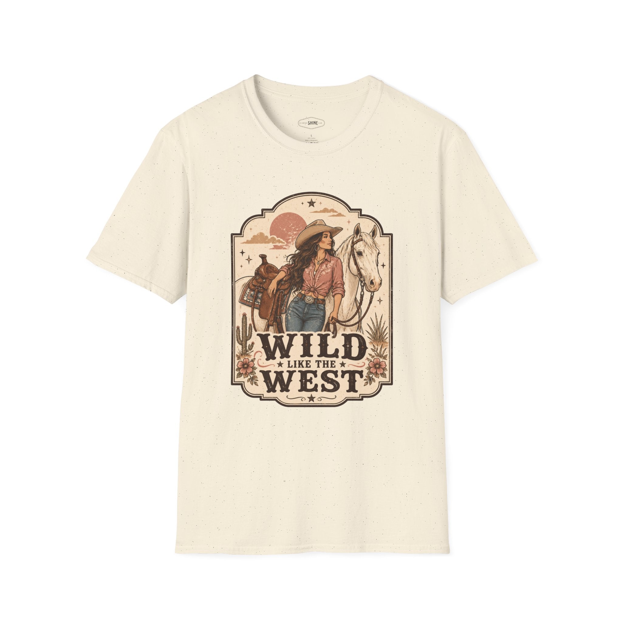 Wild Like the West T-Shirt Vintage Design