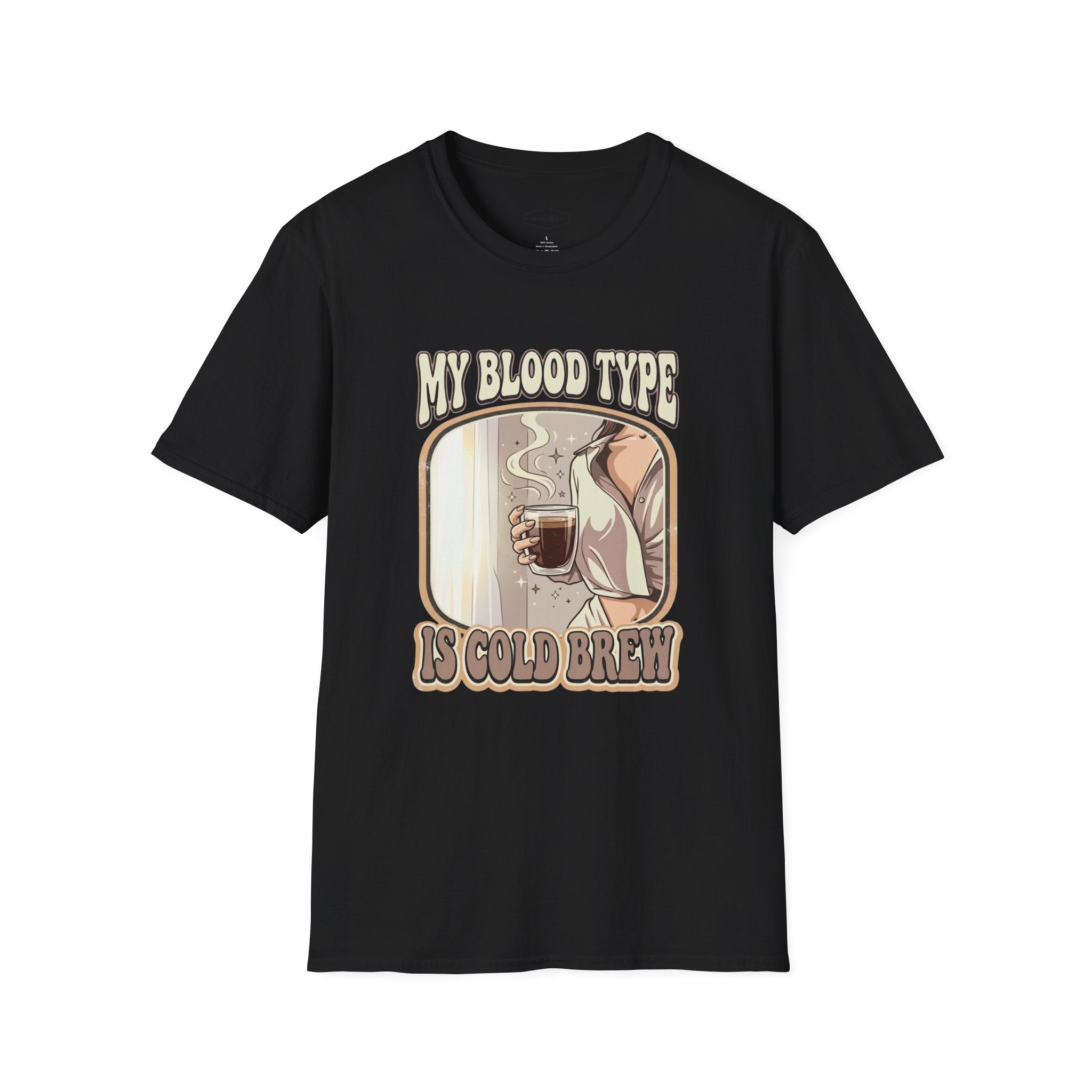 My Blood Type is Cold Brew T-Shirt Vintage Design
