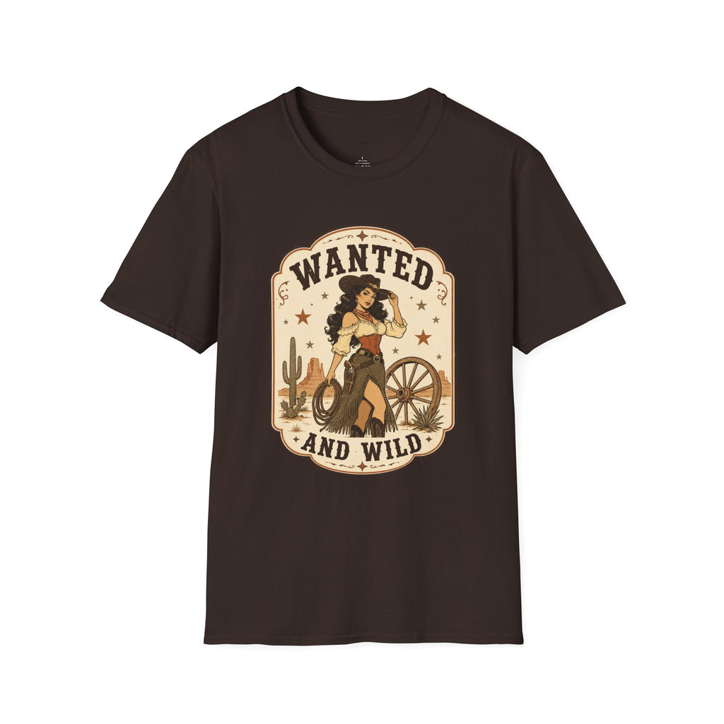 Wanted and Wild T-Shirt Vintage Design
