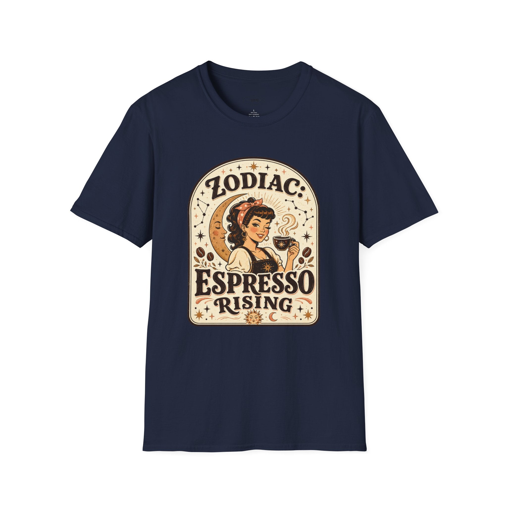 Zodiac Espresso Rising T-Shirt Vintage Design