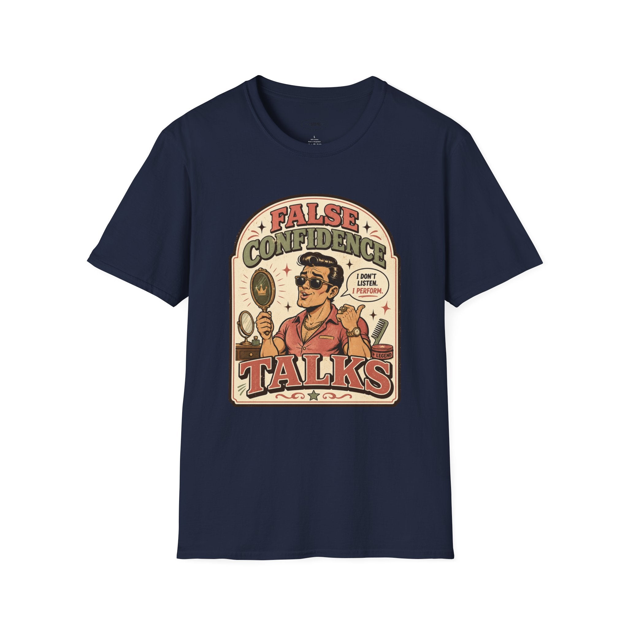 False Confidence Talks T-Shirt Vintage Design