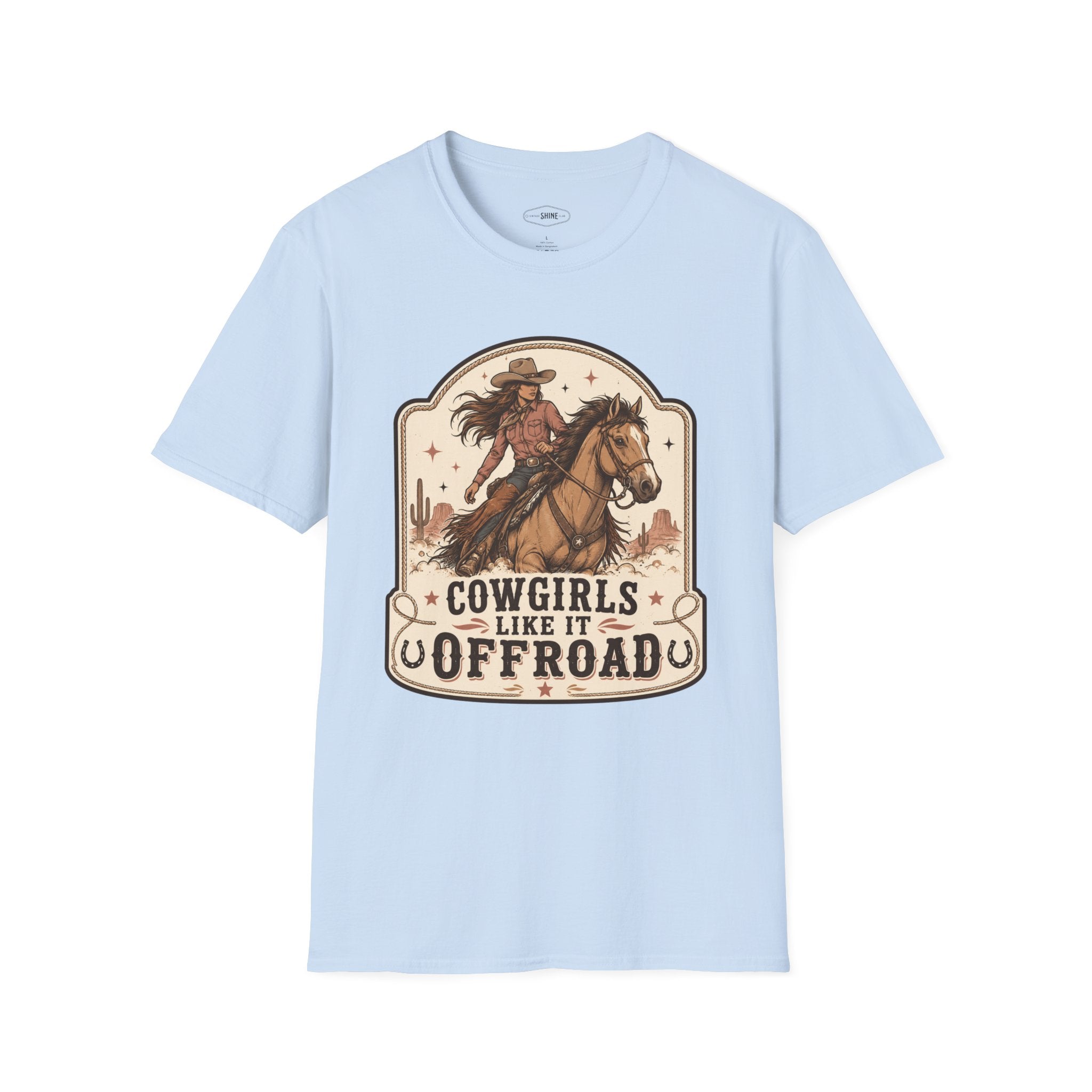 Cowgirls Like It Offroad T-Shirt Vintage Design