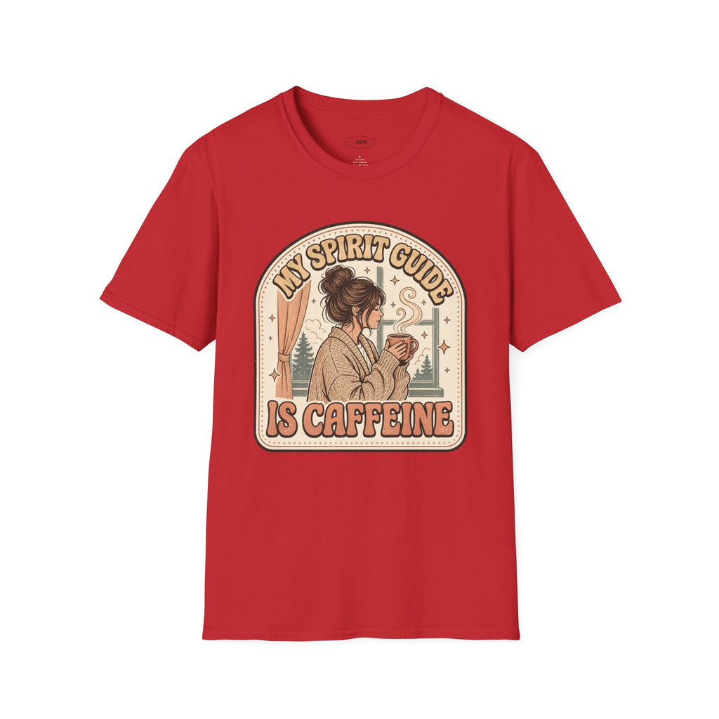 My Spirit Guide Is Caffeine T-Shirt Vintage Design