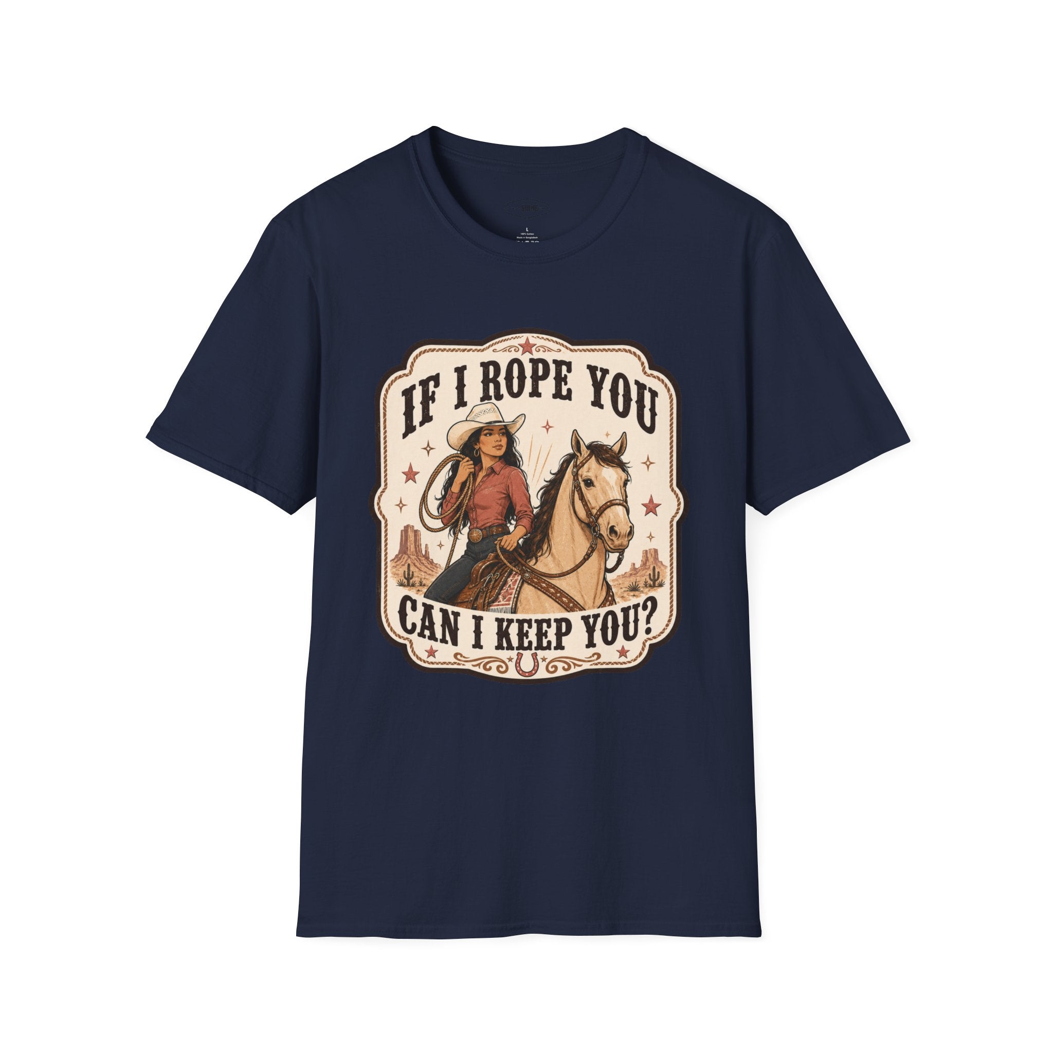 If I Rope You, Can I Keep You? T-Shirt Vintage Design