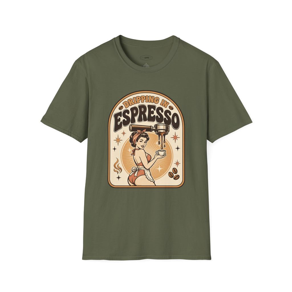 Dripping in Espresso T-Shirt Vintage Design