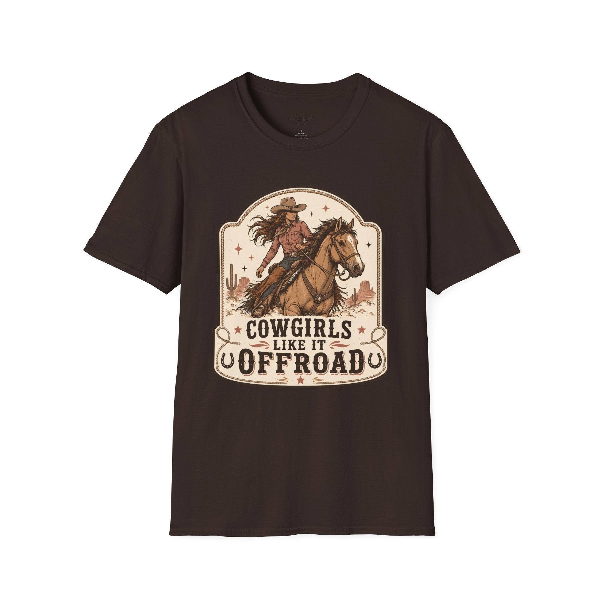 Cowgirls Like It Offroad T-Shirt Vintage Design