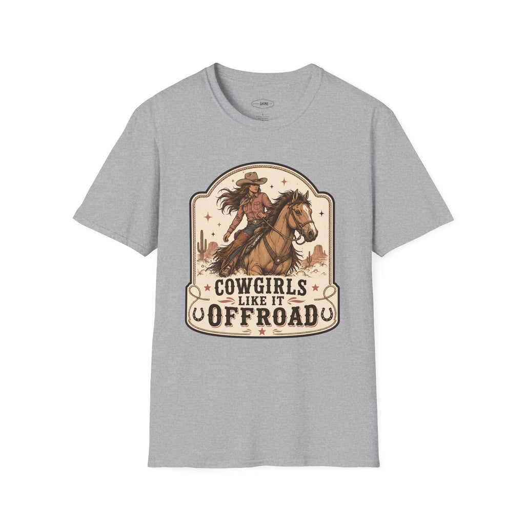 Cowgirls Like It Offroad T-Shirt Vintage Design