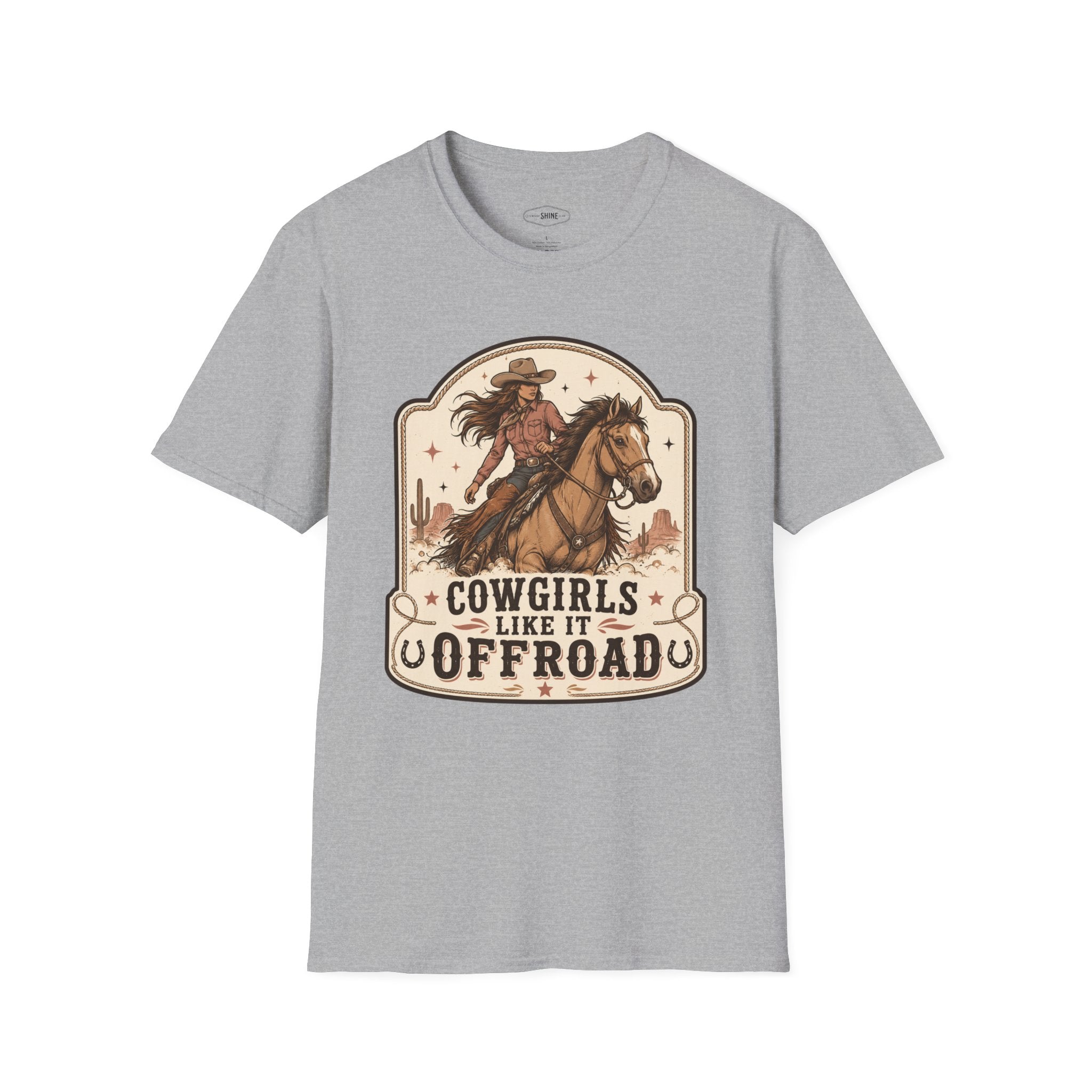 Cowgirls Like It Offroad T-Shirt Vintage Design