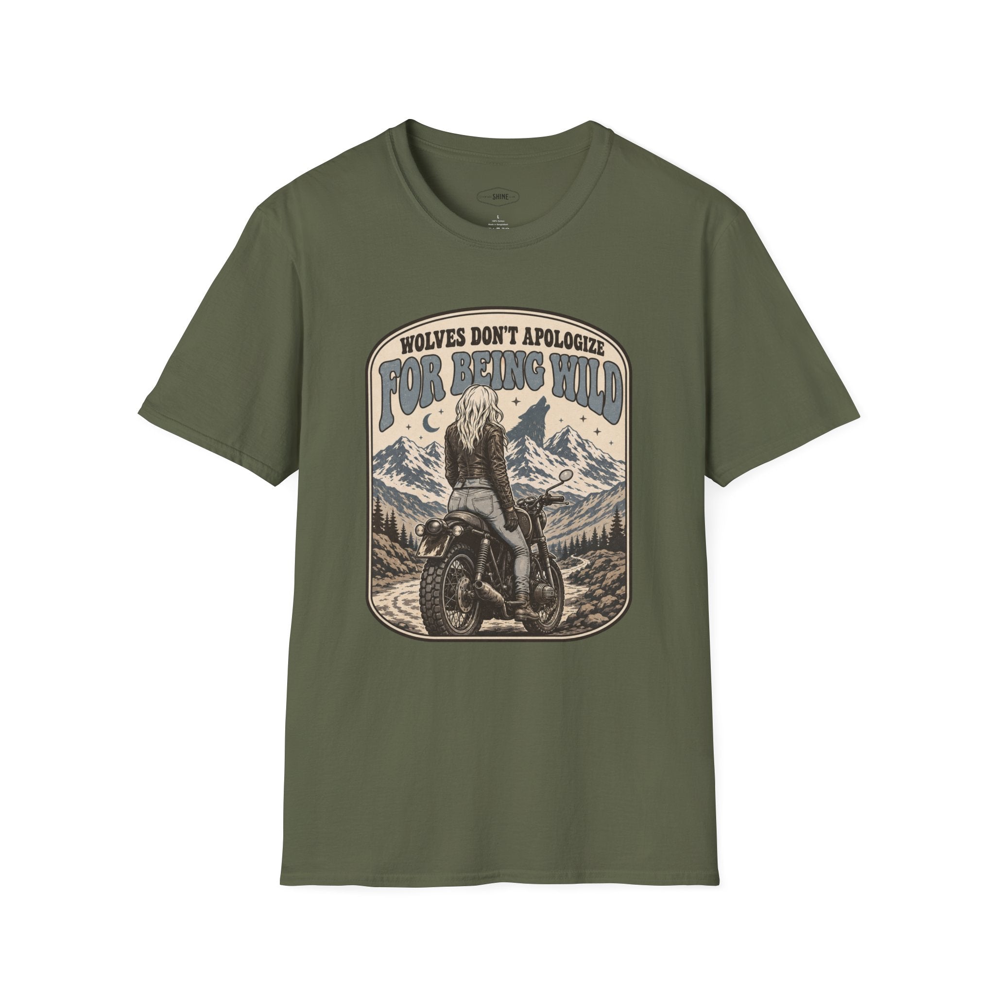 Wolves Don't Apologize for Being Wild T-Shirt Vintage Design