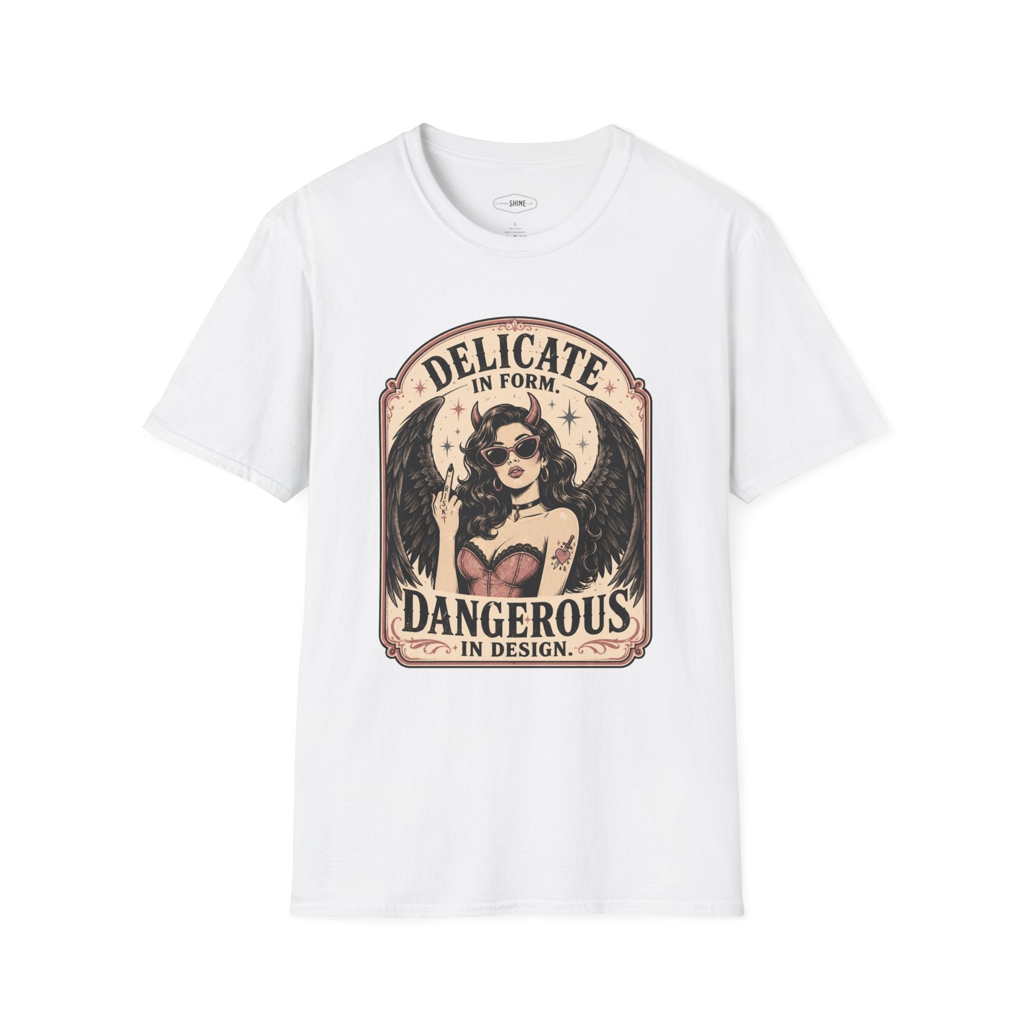 Delicate in Form, Dangerous in Design T-Shirt Vintage Design