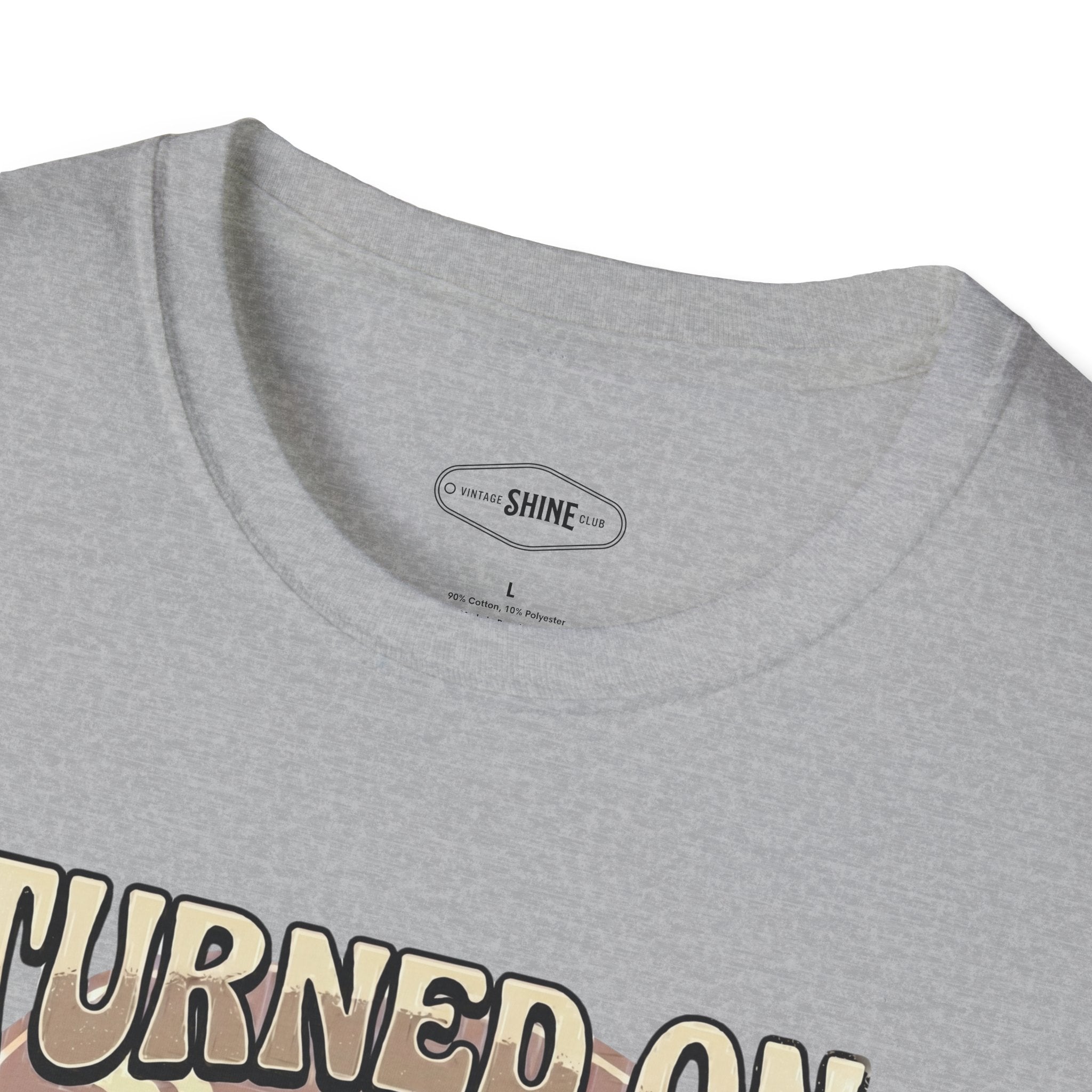 Turned On By Caffeine T-Shirt Vintage Design