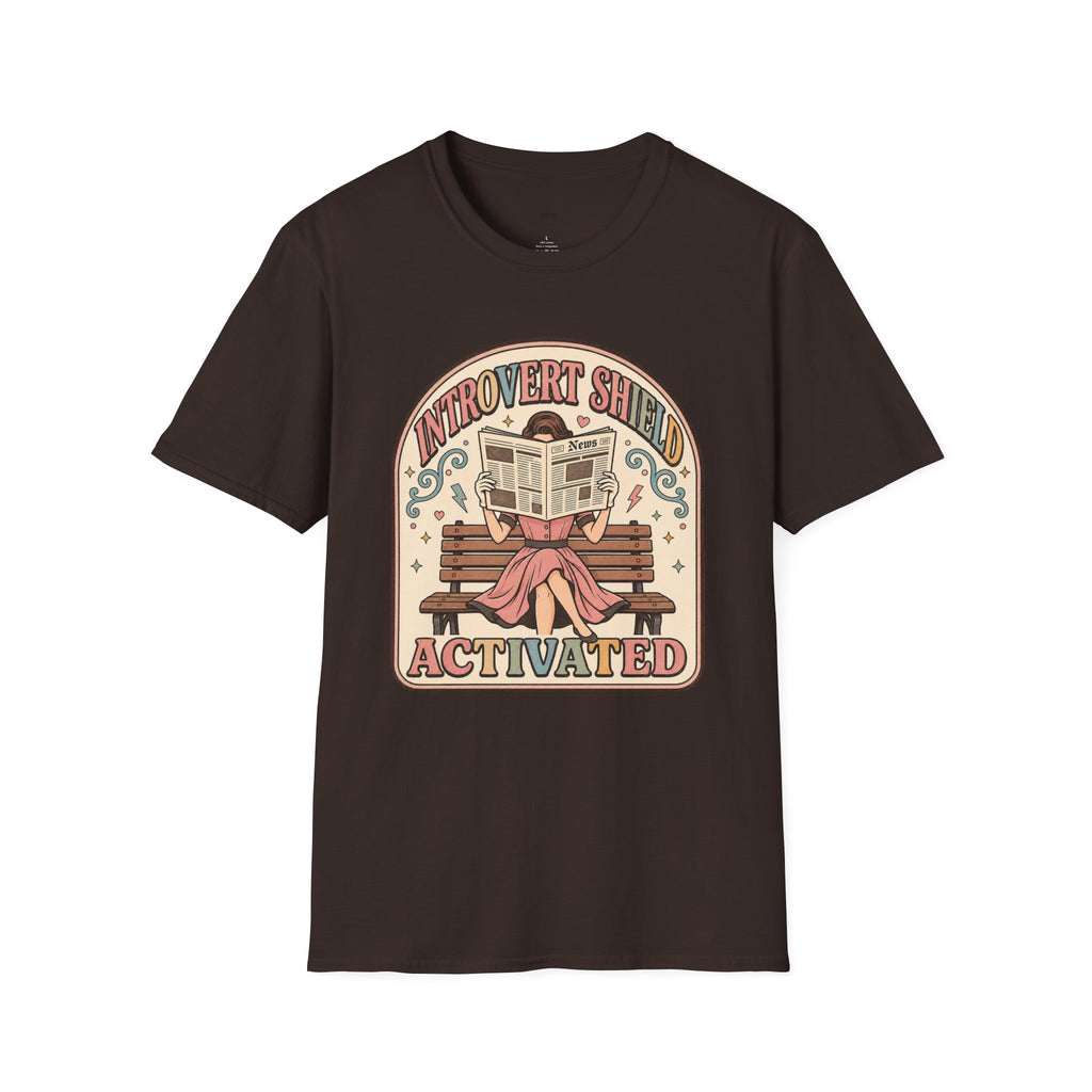 Introvert Shield Activated T-Shirt Vintage Design