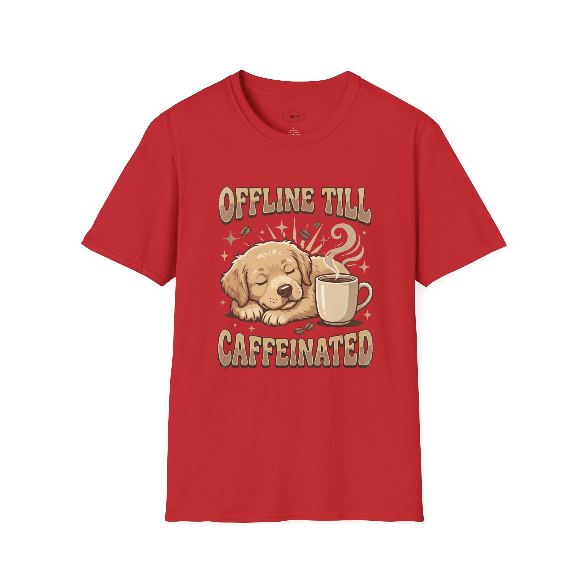 Offline Till Caffeinated T-Shirt Vintage Design
