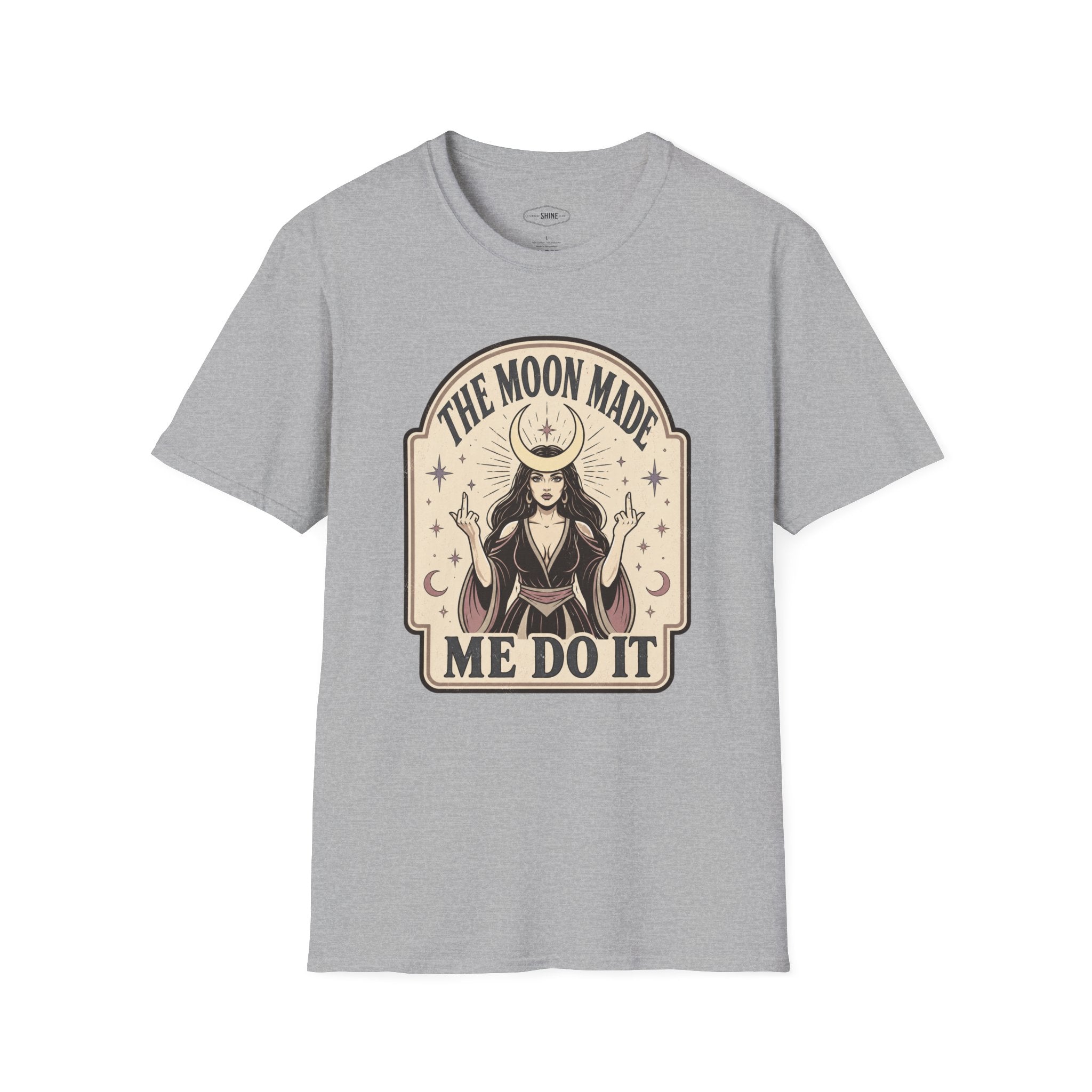 The Moon Made Me Do It T-Shirt Vintage Design