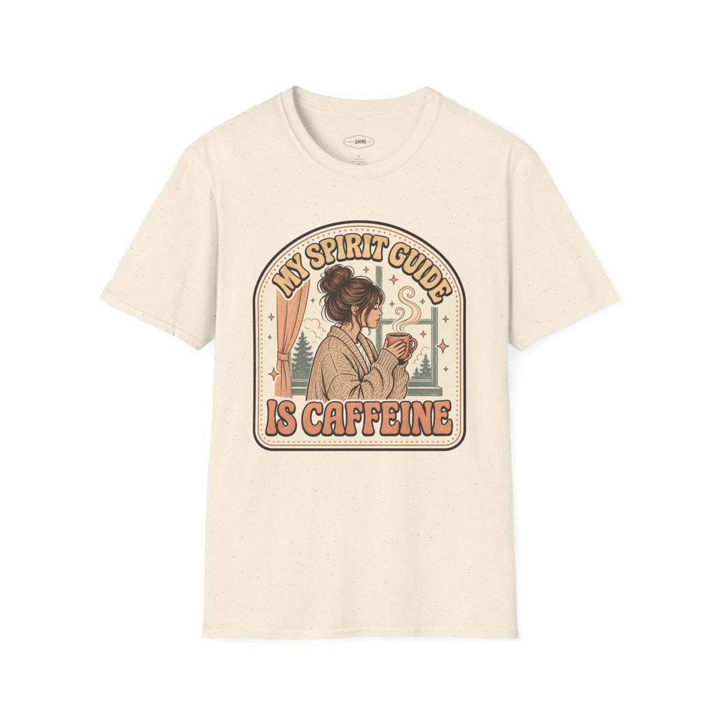 My Spirit Guide Is Caffeine T-Shirt Vintage Design